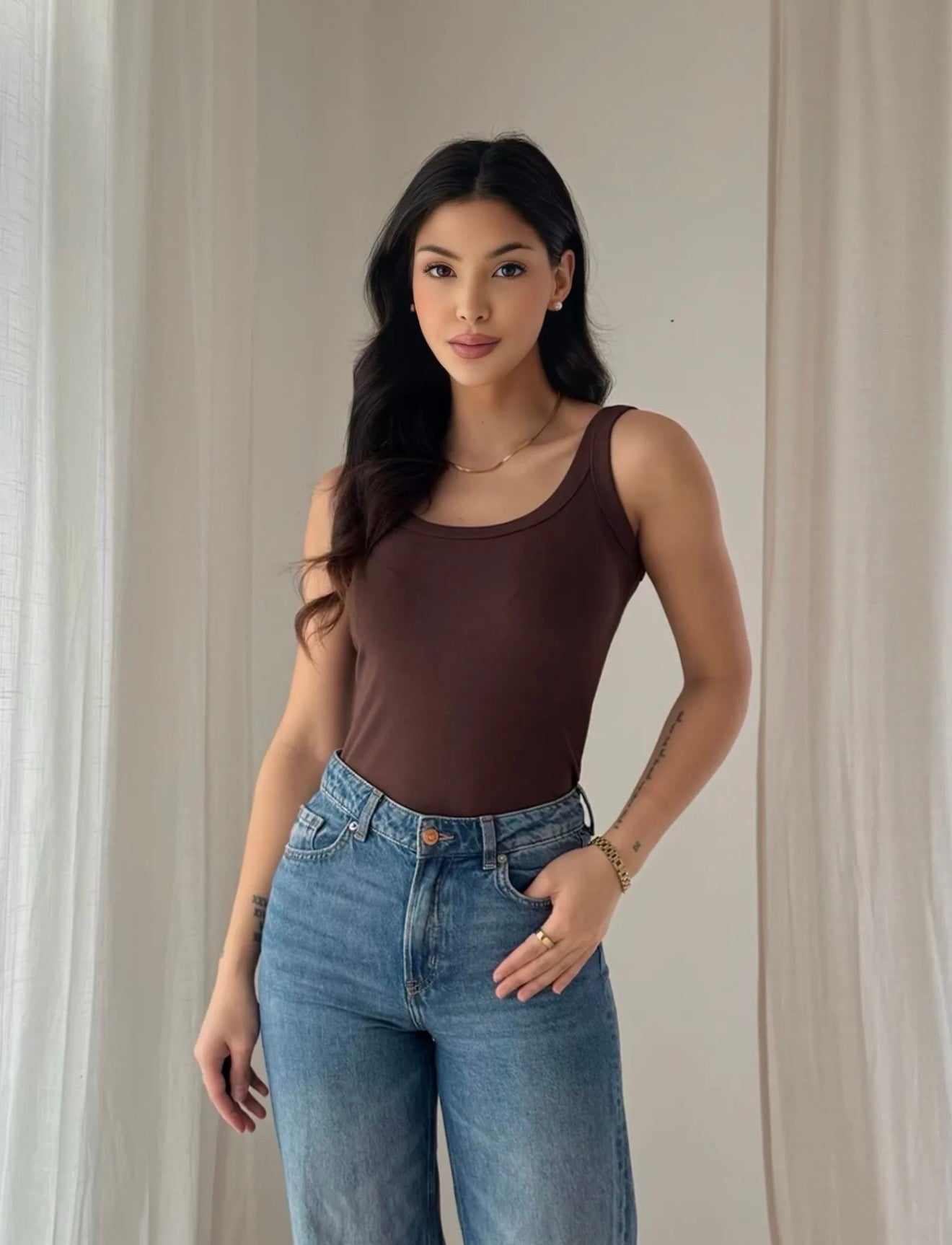 Amaya top brown