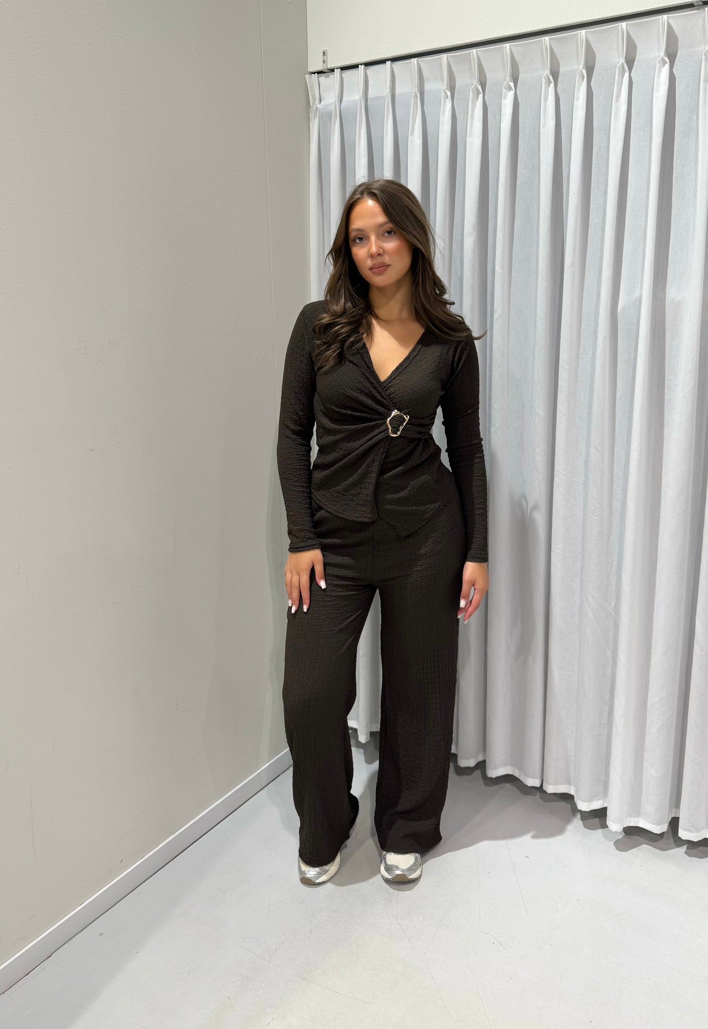 Nathalie 2-piece set brown
