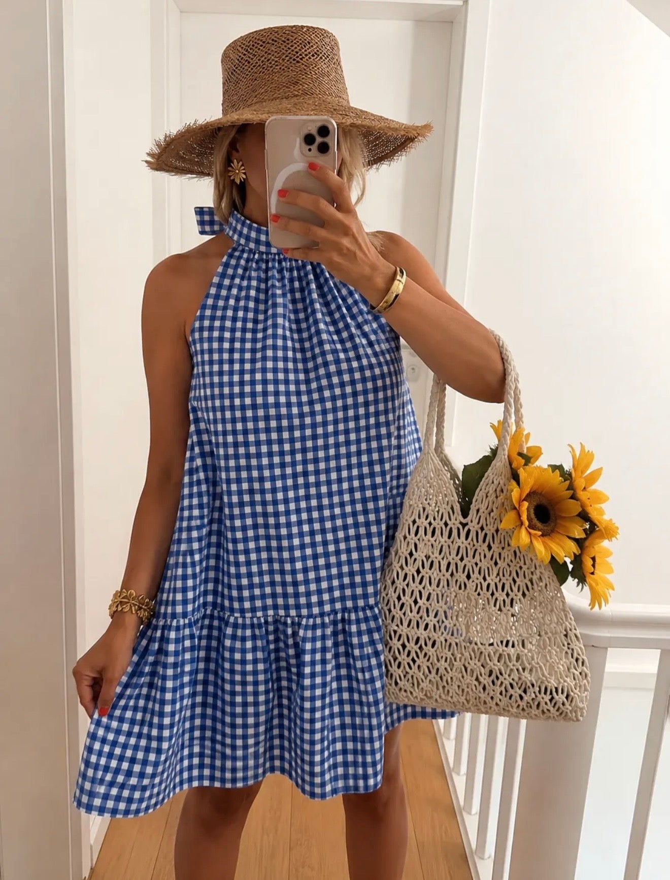 Nina dress blue