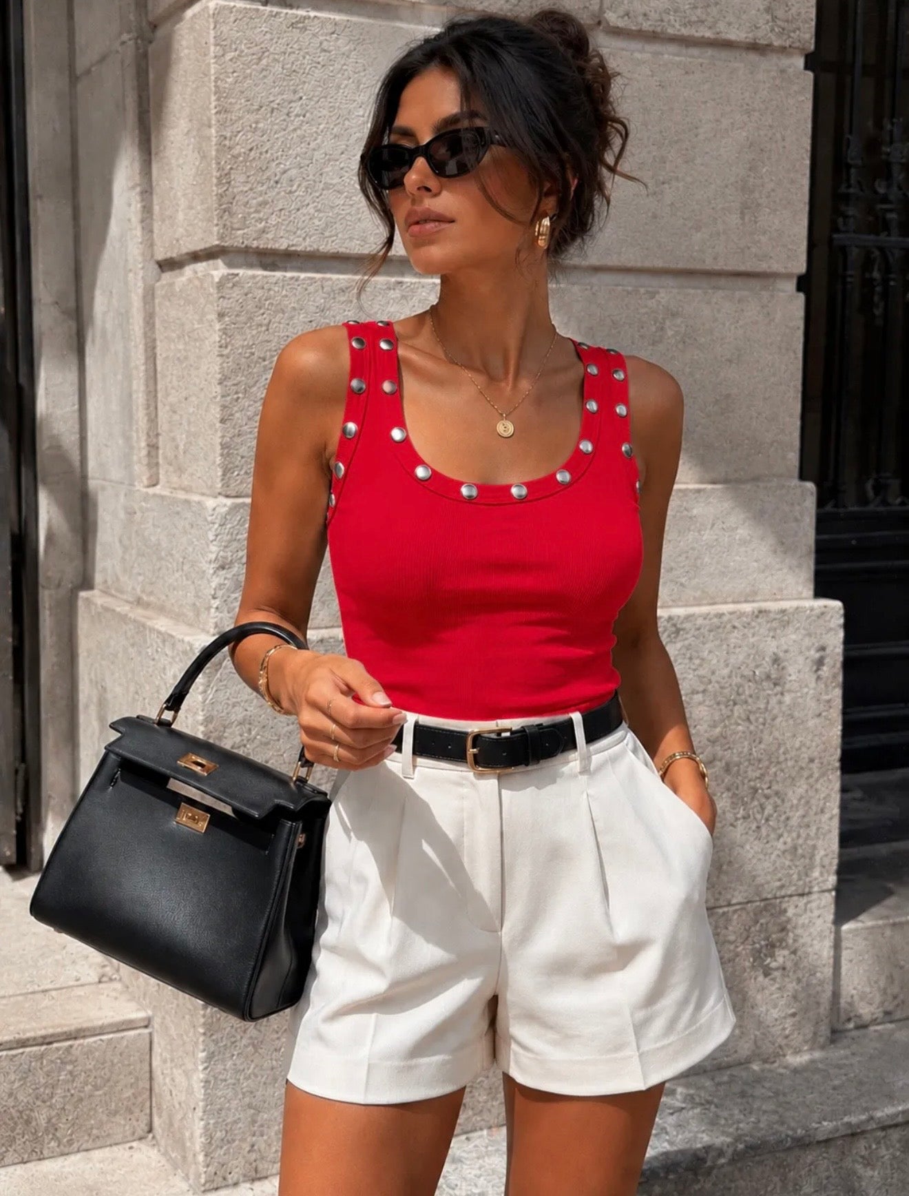 Gardenia top red