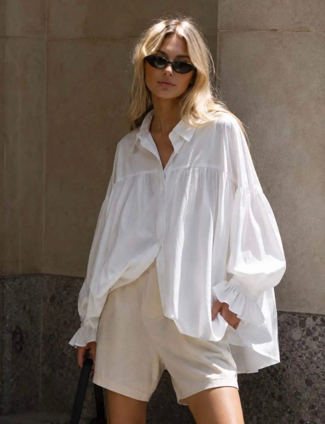 Beyonce blouse white