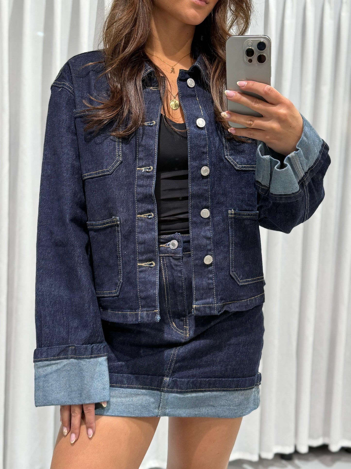 Saya denim skirt