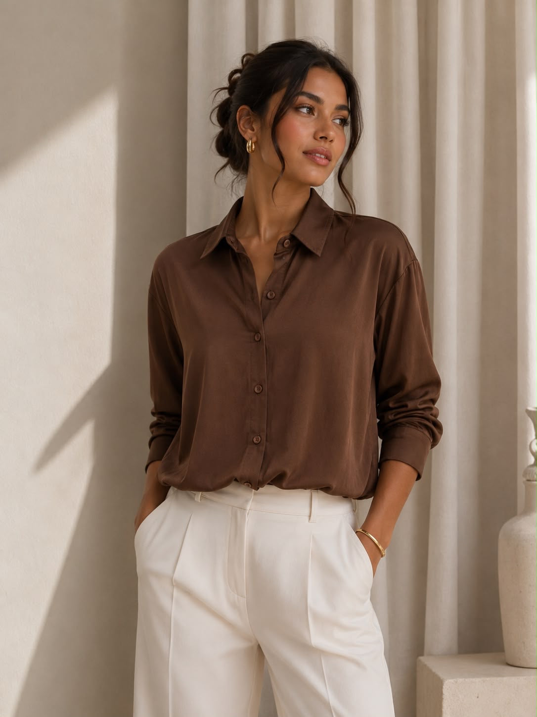 Layla blouse brown