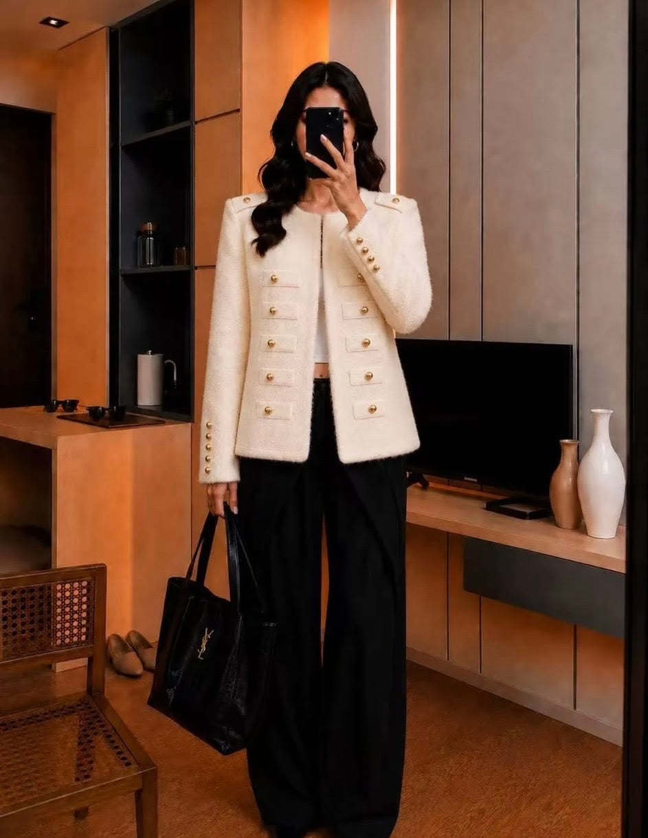 Demi vest beige