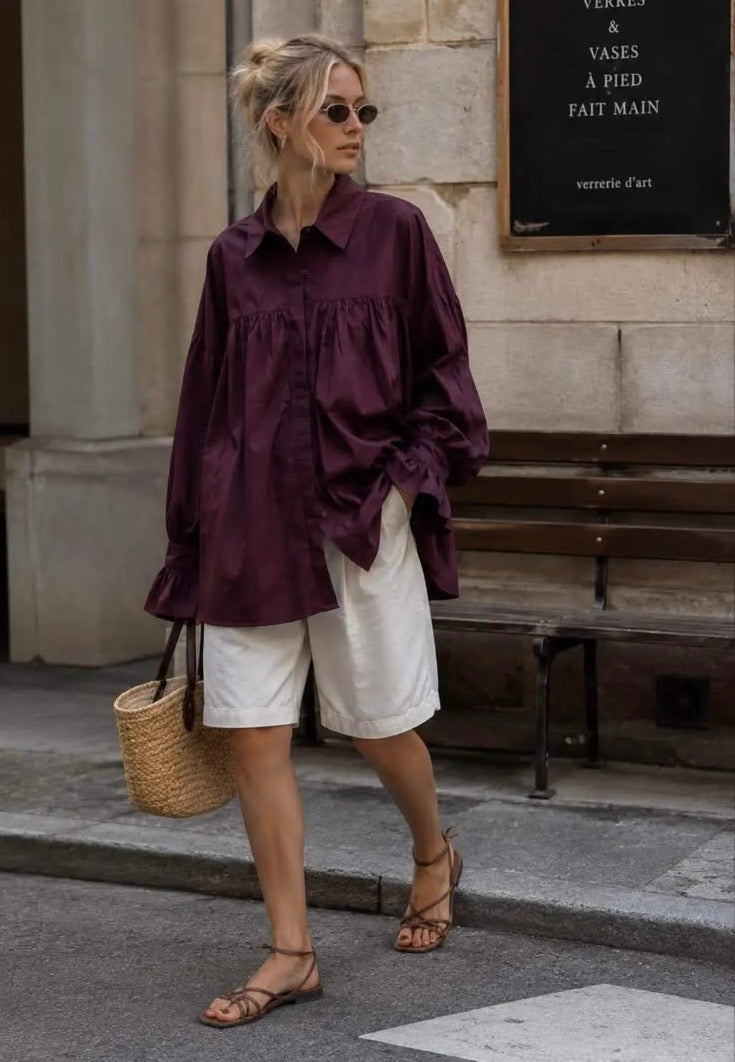 Beyonce blouse burgundy