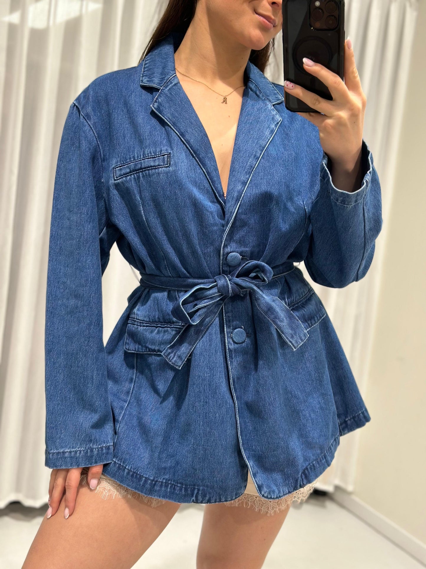 Rihana denim jacket