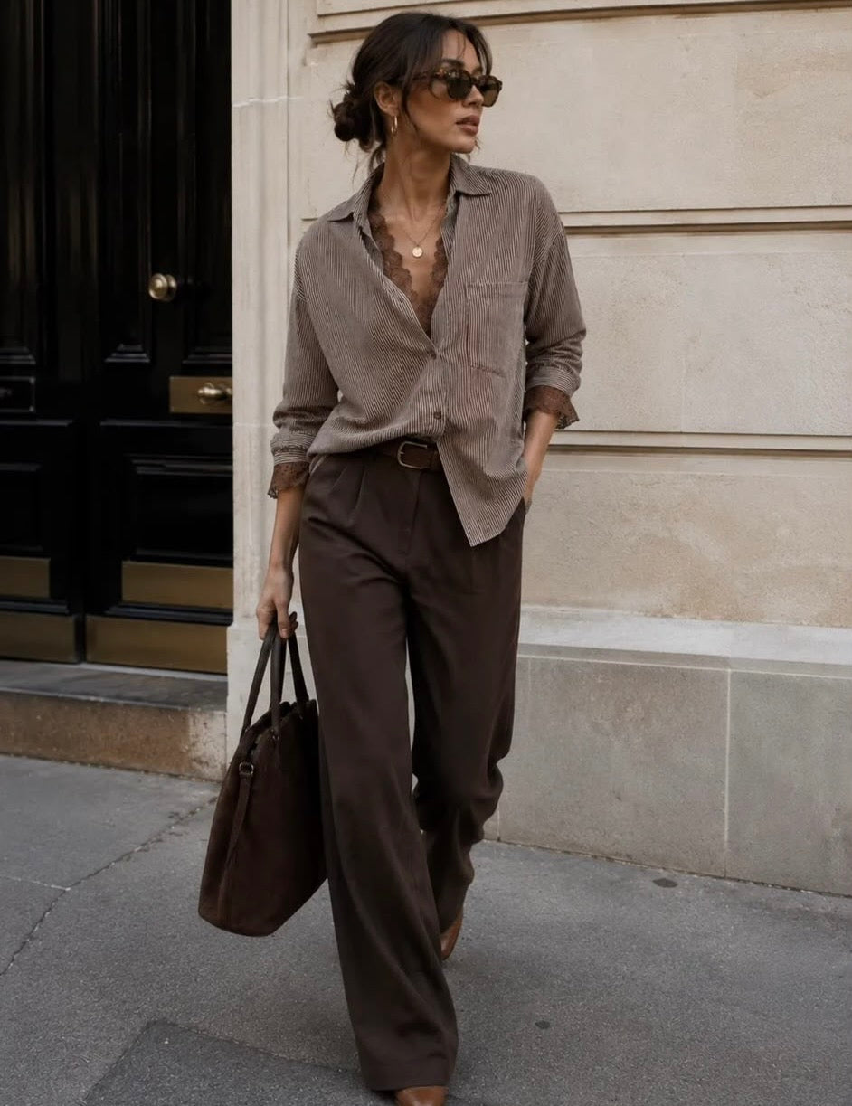 Mila blouse brown