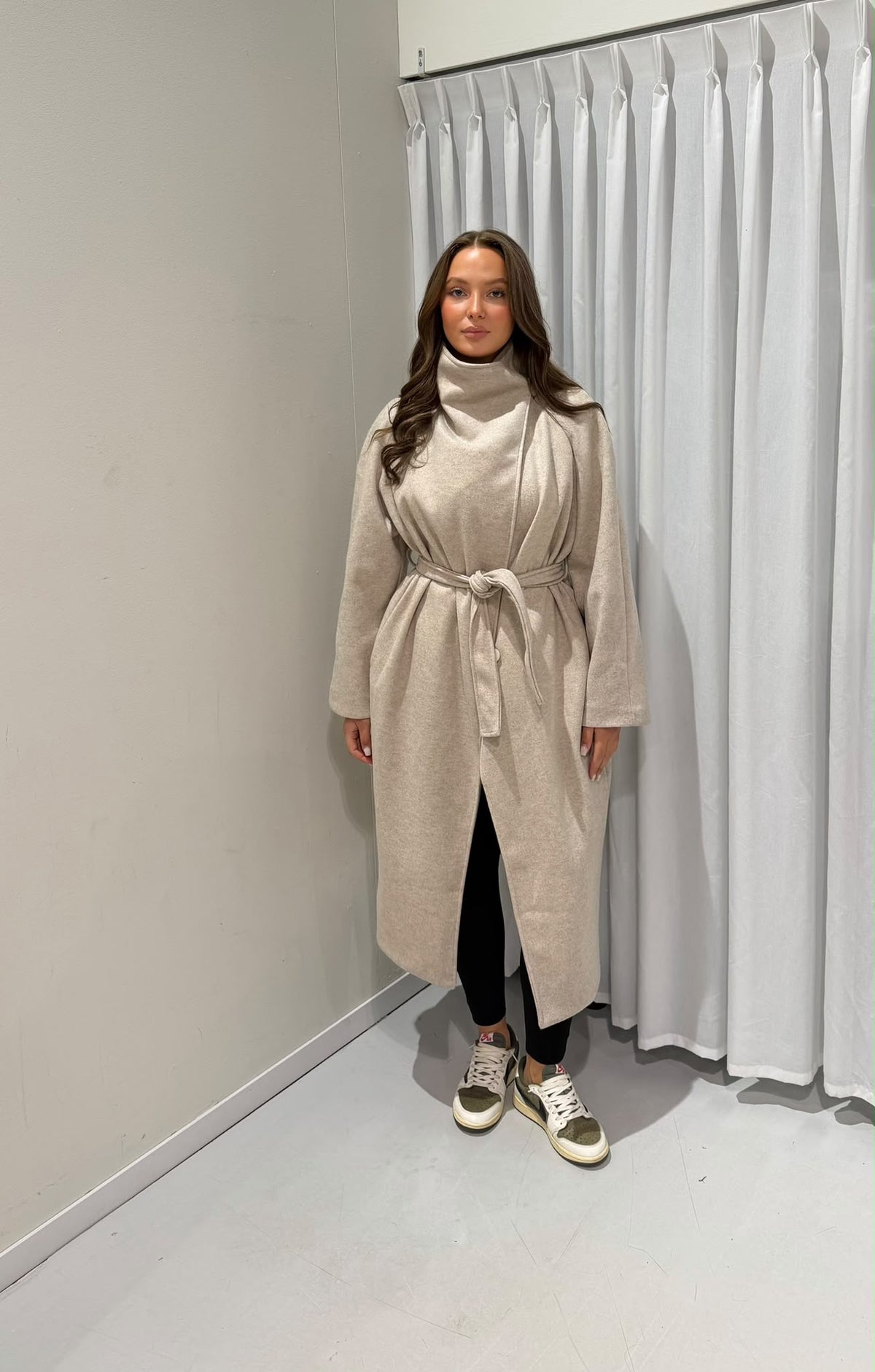 Odette long coat beige