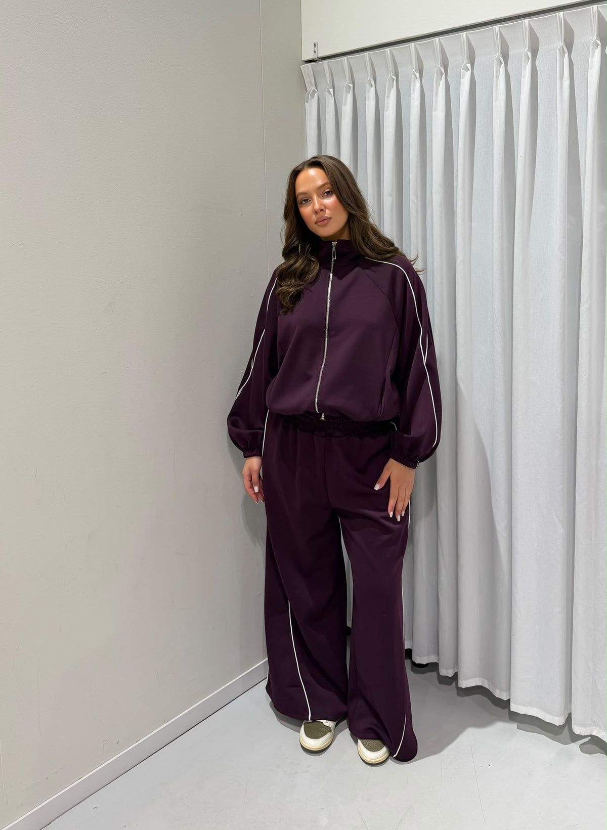 Evi 2 piece set plum
