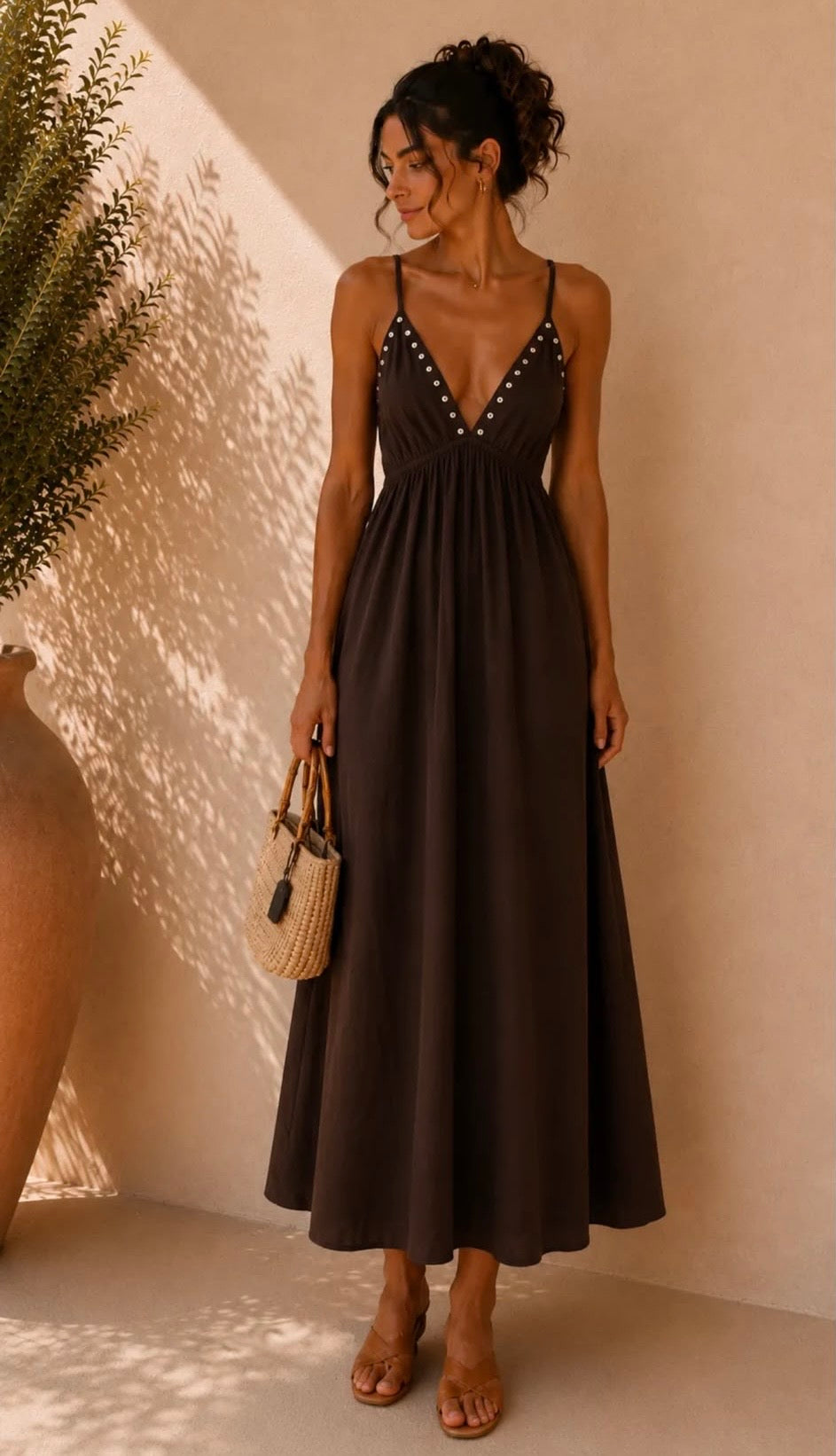 Jonna dress brown