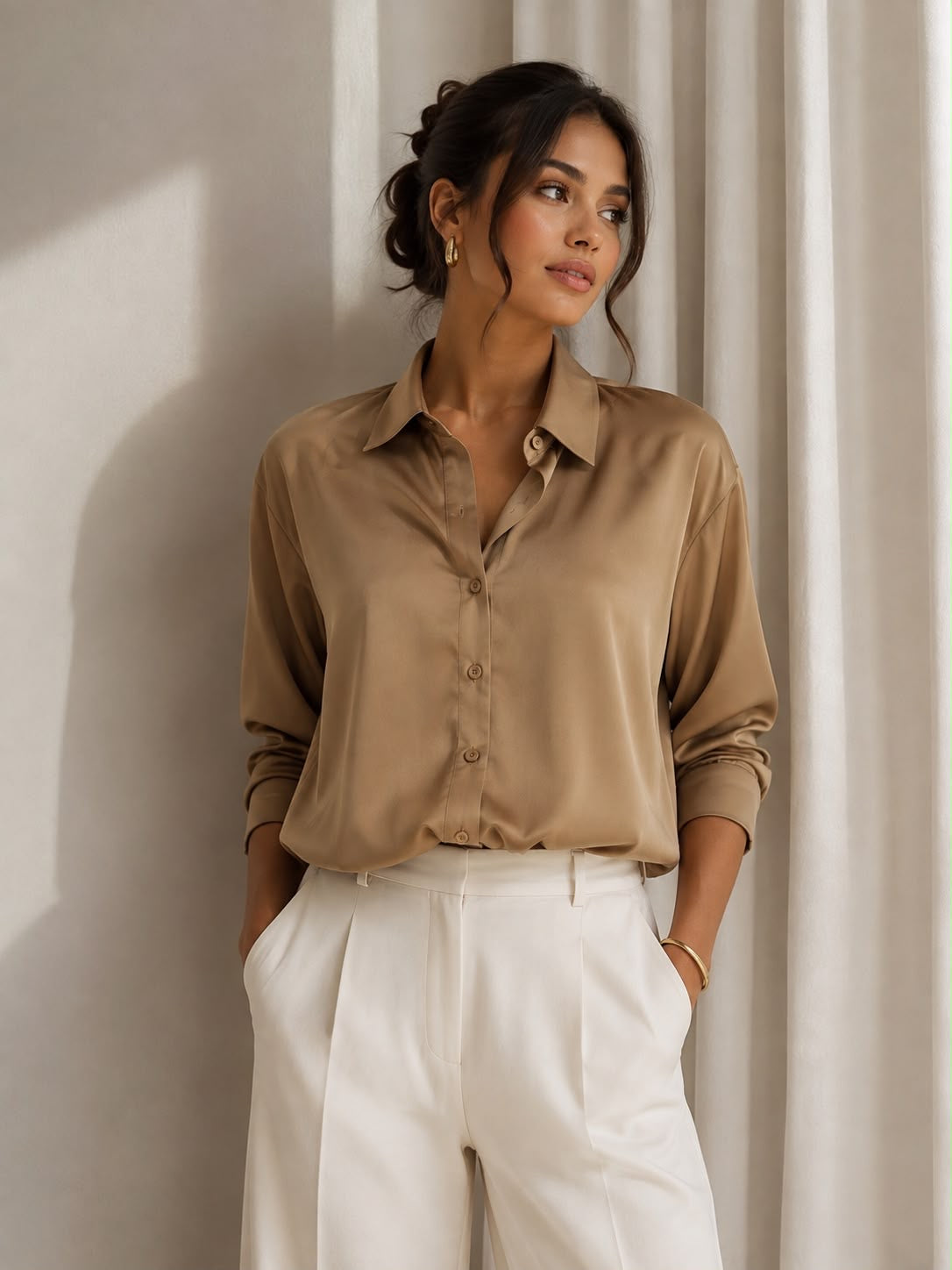 Layla blouse taupe