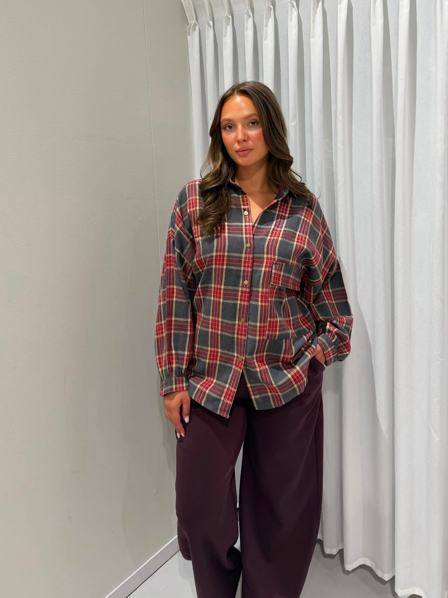 Jude blouse burgundy