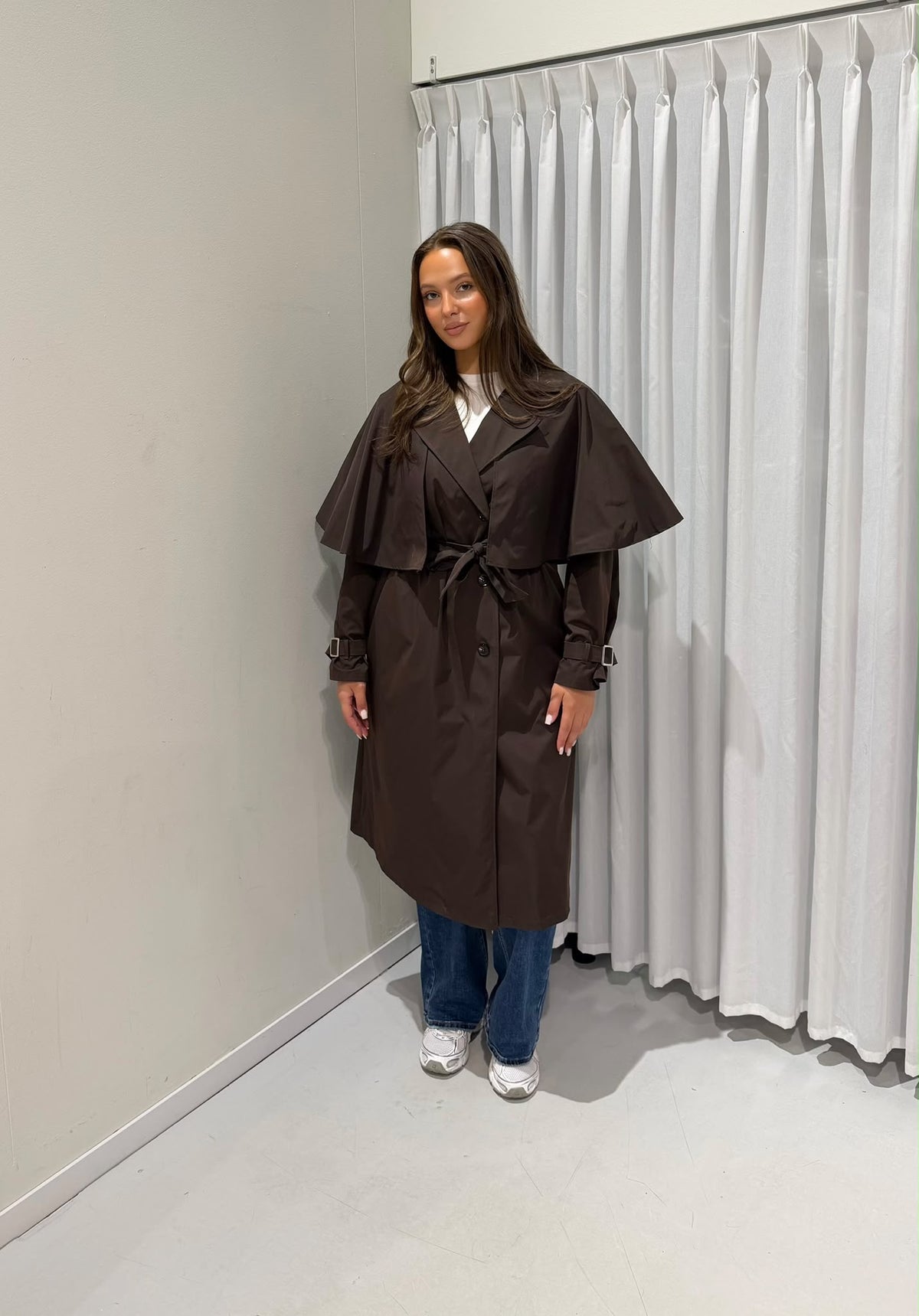 Mila trench coat brown