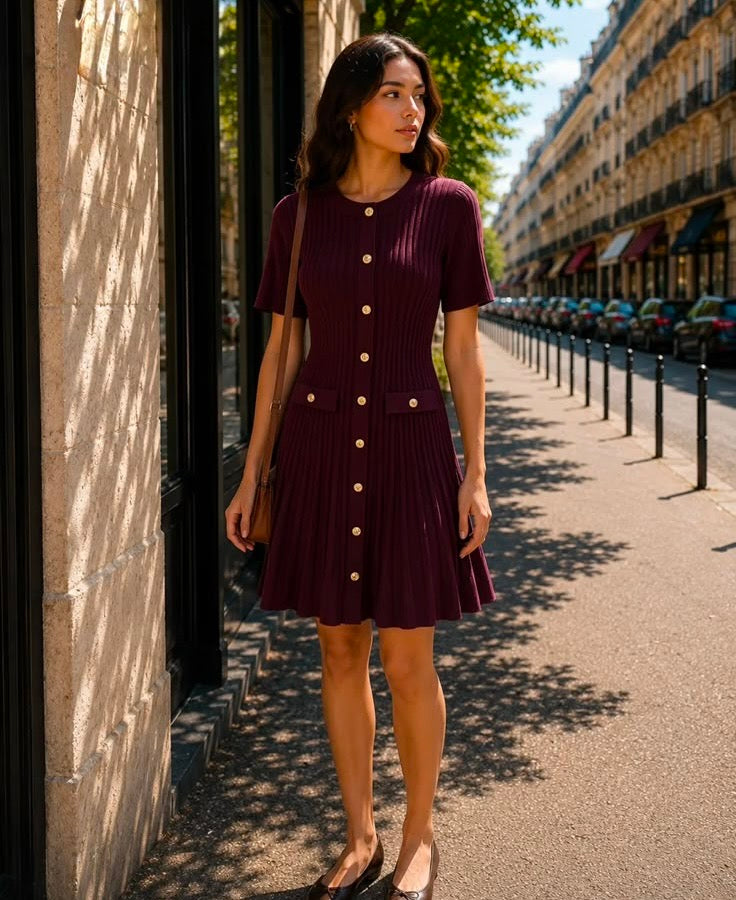 Femke dress burgundy