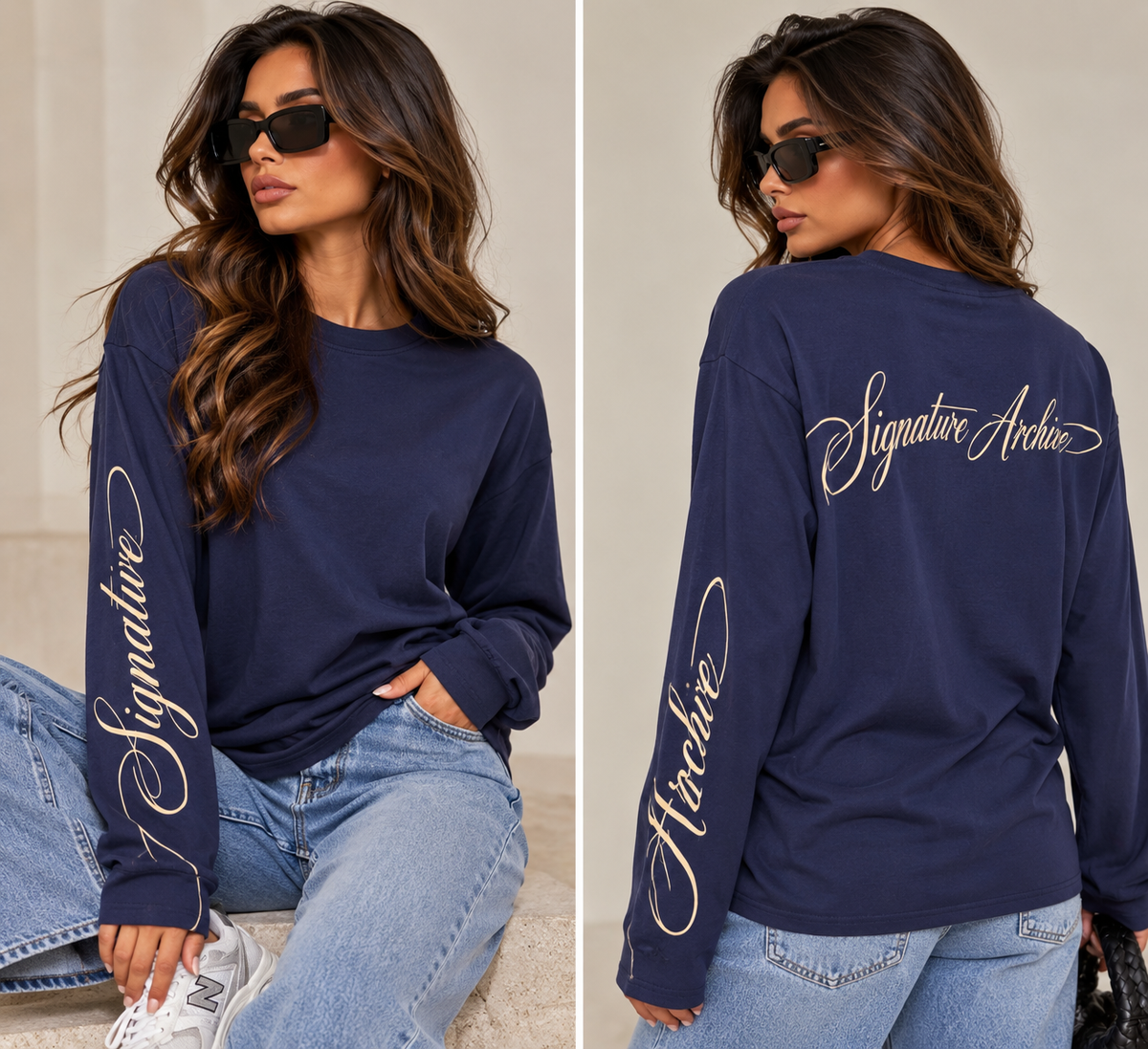 Niko longsleeve blue