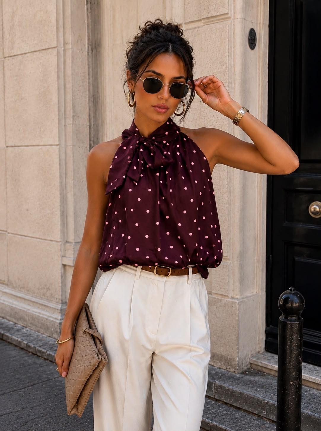 Maya top burgundy