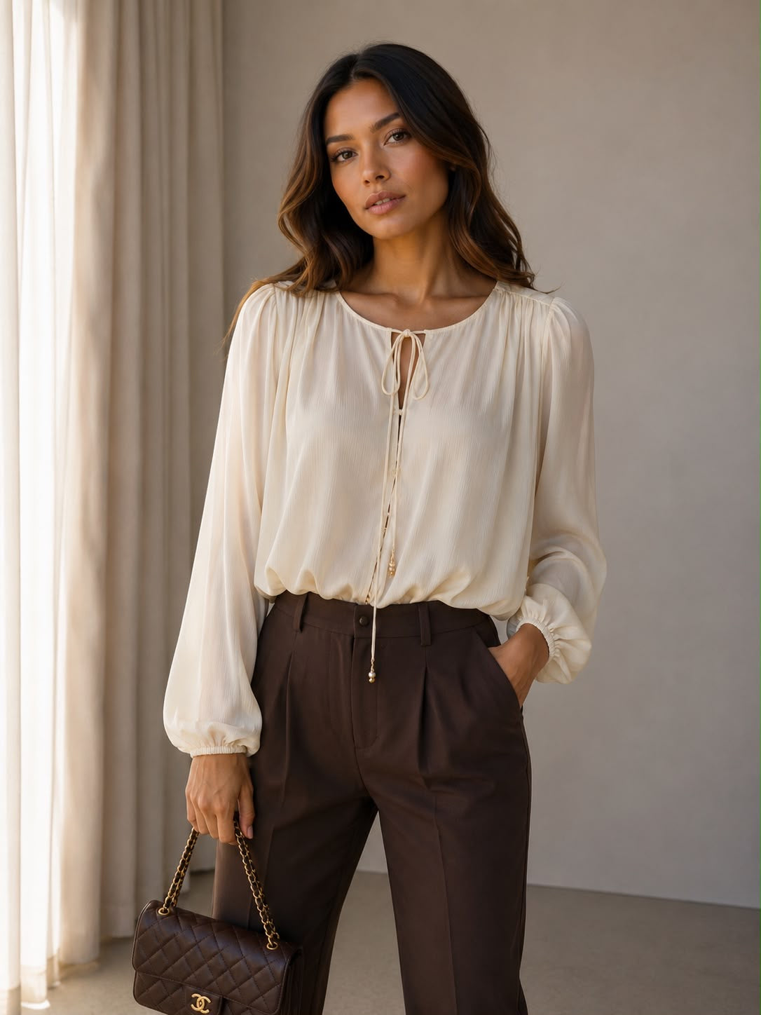 Alexa top beige
