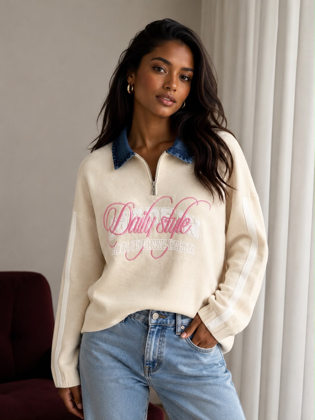 Rosalie trui beige
