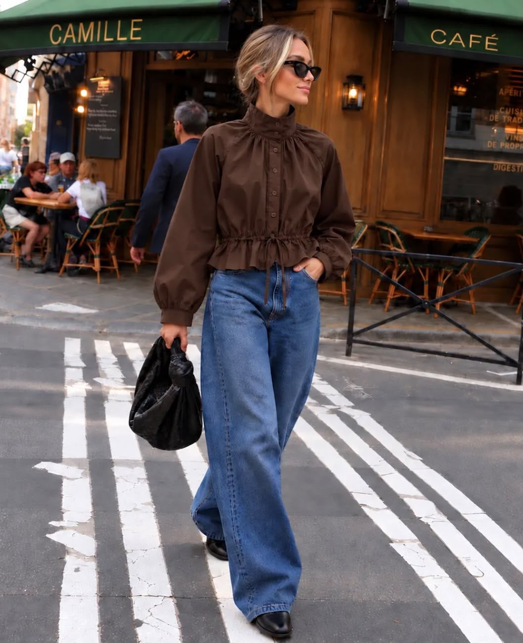 Lisa blouse brown