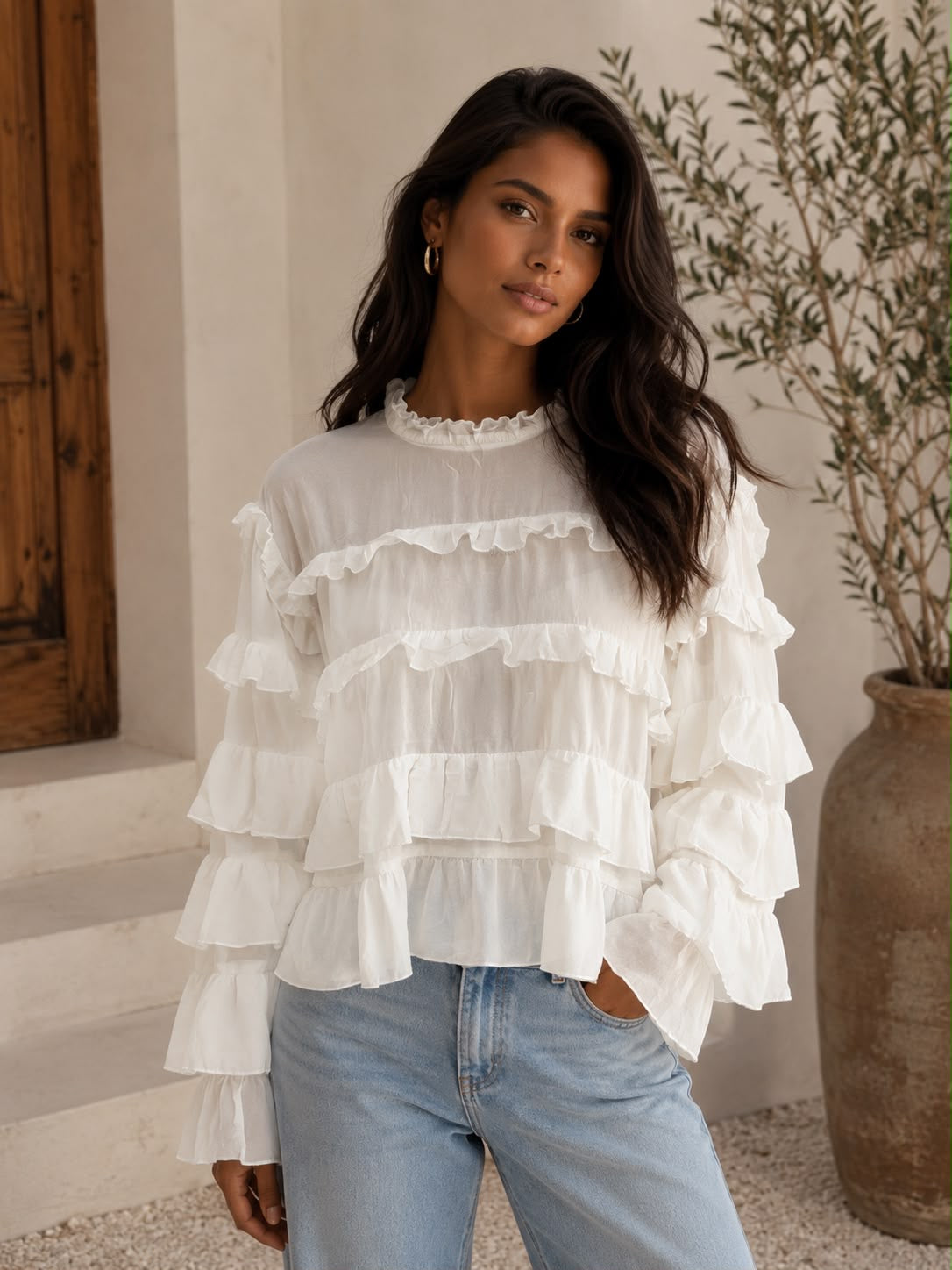 Nienke top white