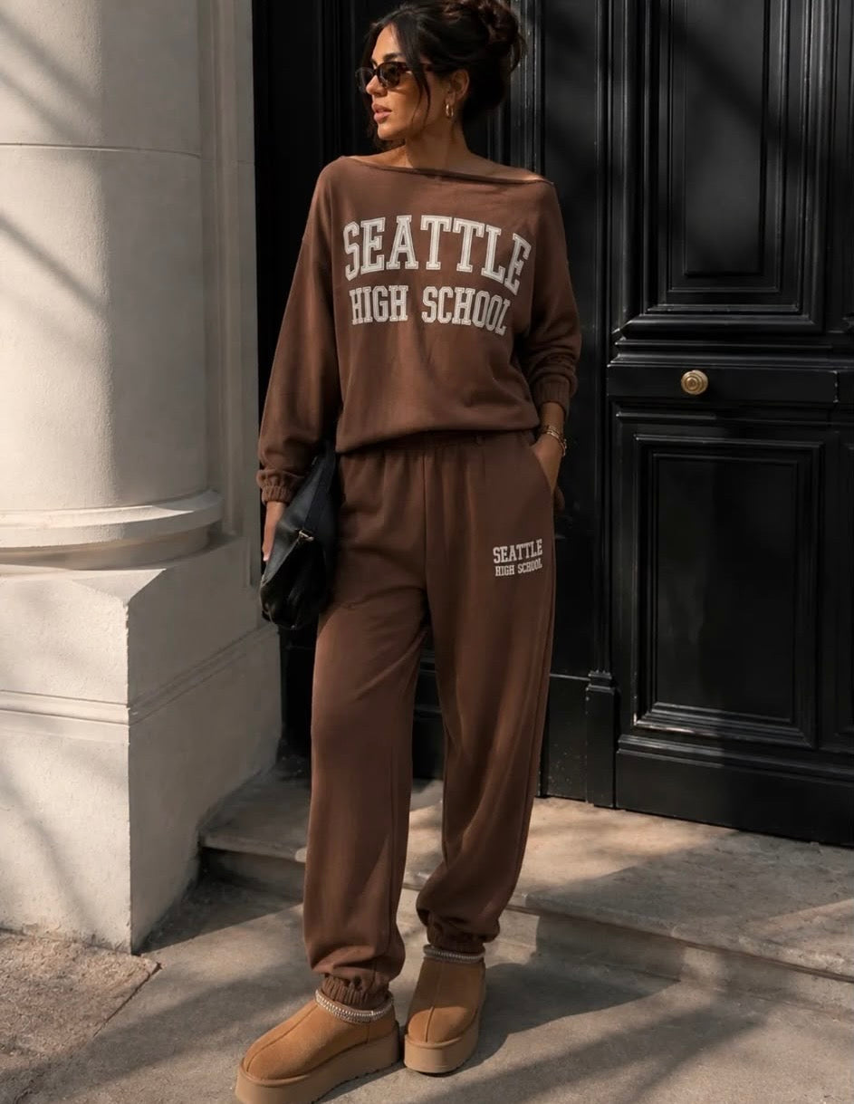 Seattle 2 piece set brown