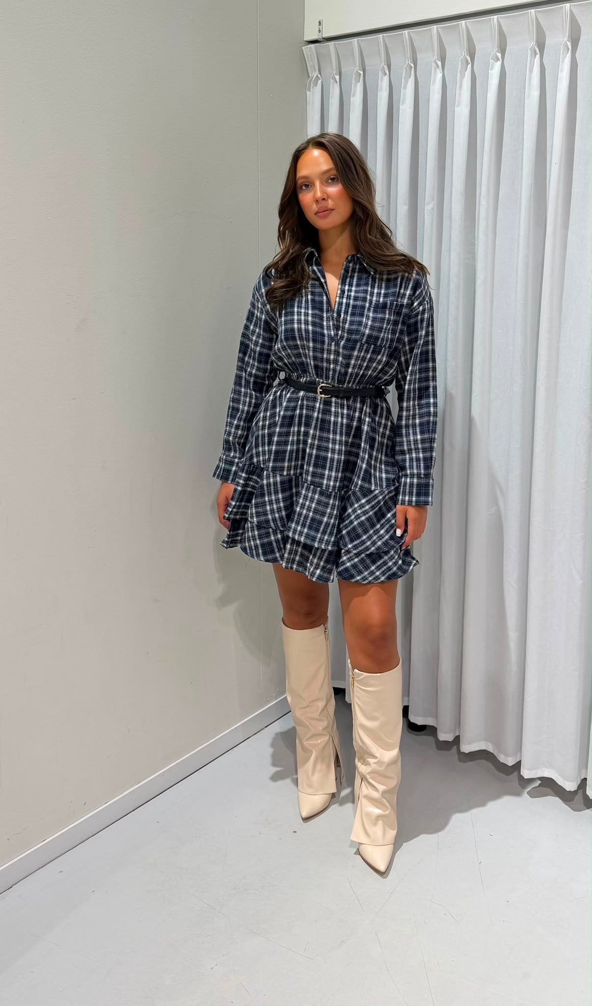 Luca dress blue