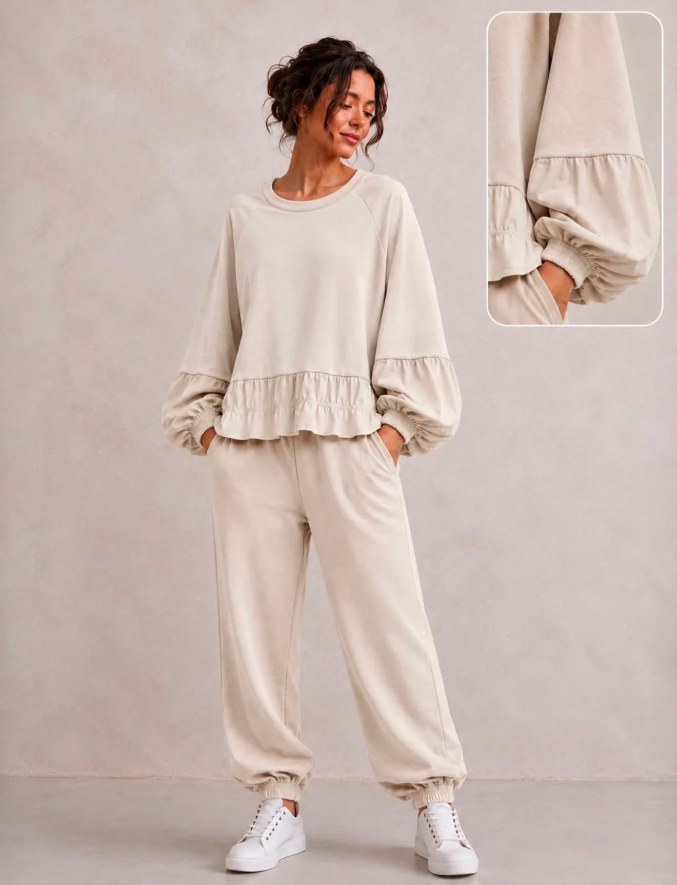 Harper 2 piece set beige