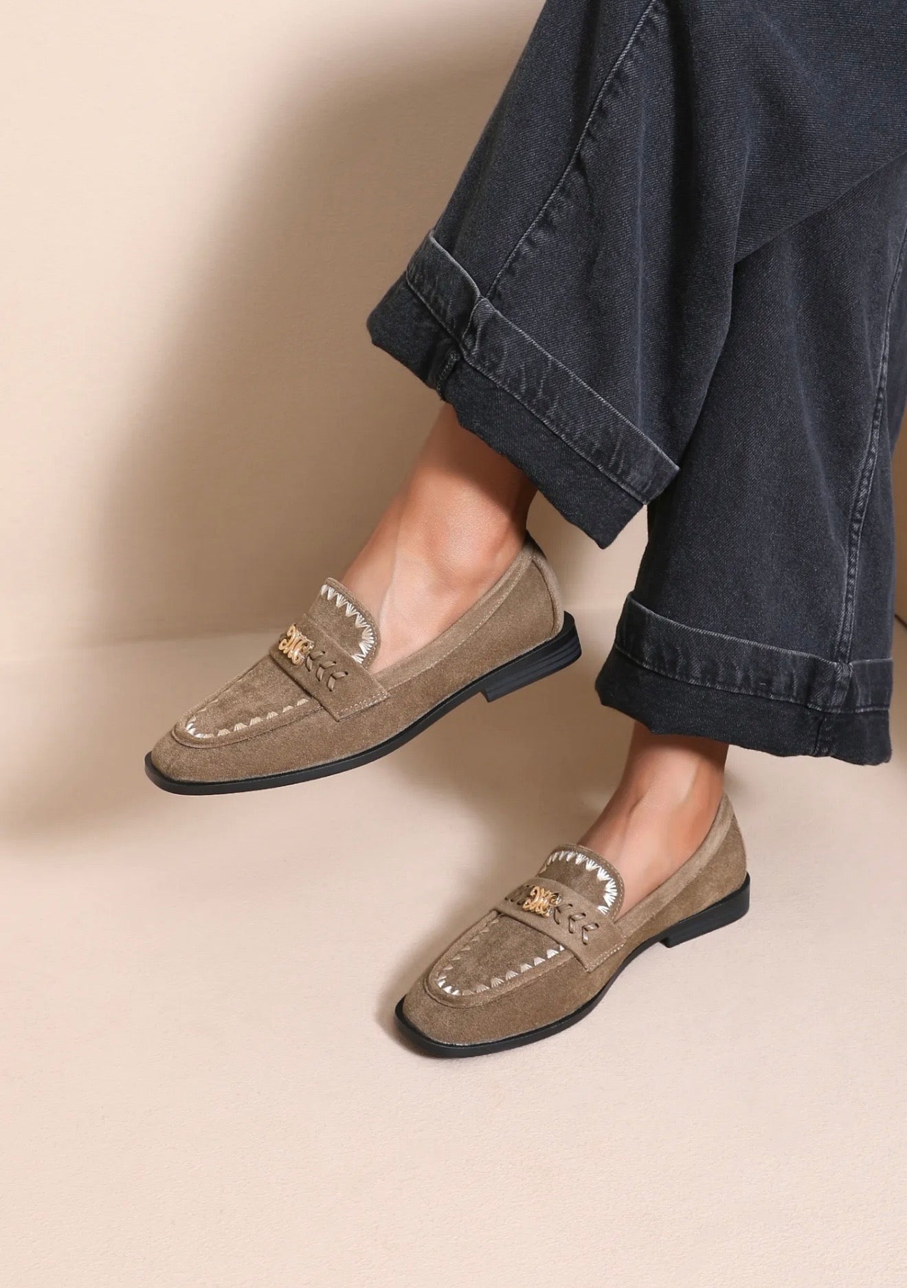 Denise loafers khaki