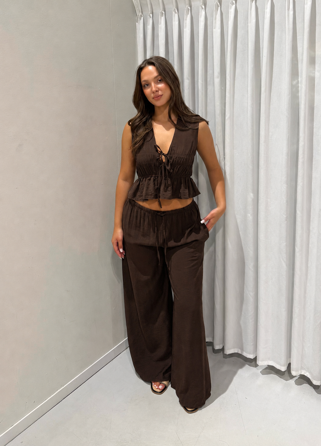 Scarlett 2-piece set brown