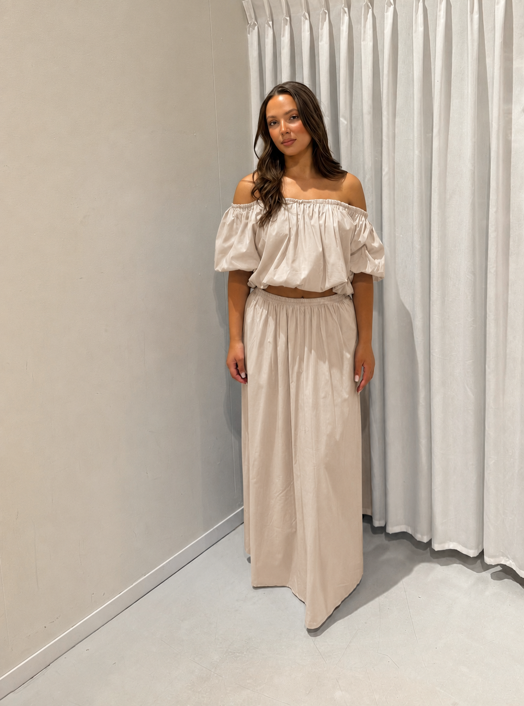 Leonie co ord set beige
