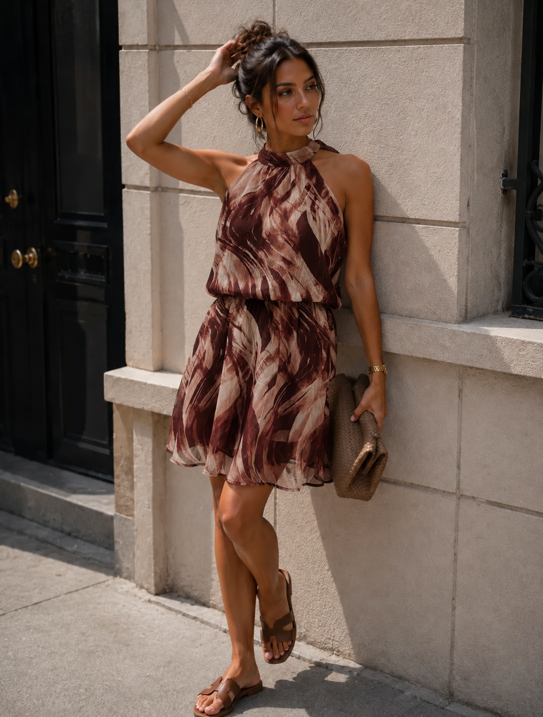 Volo dress brown