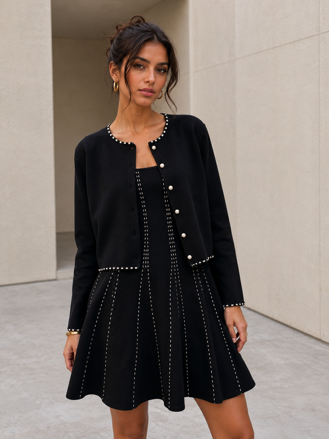 Malika 2-piece set black