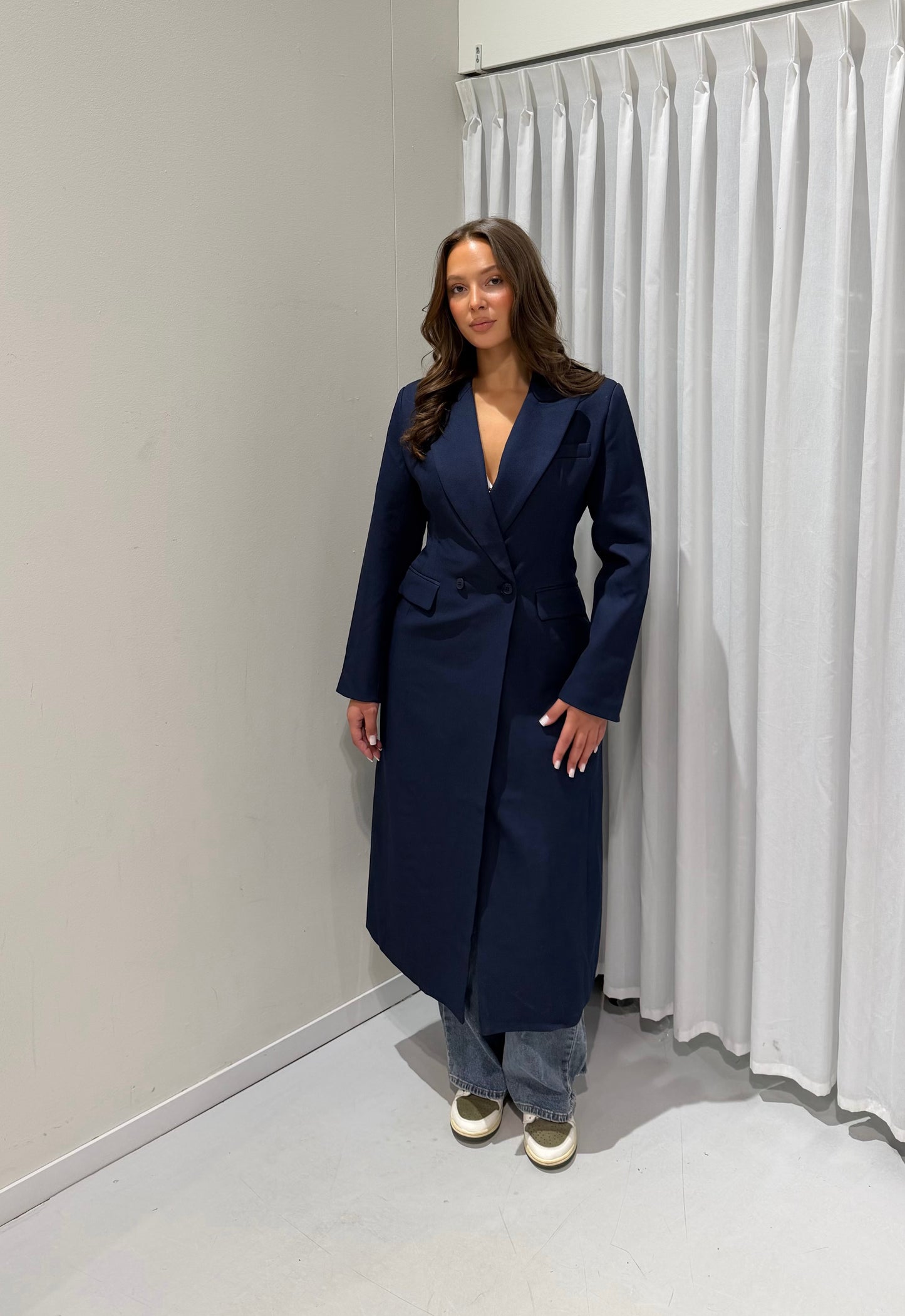Alice long blazer blue