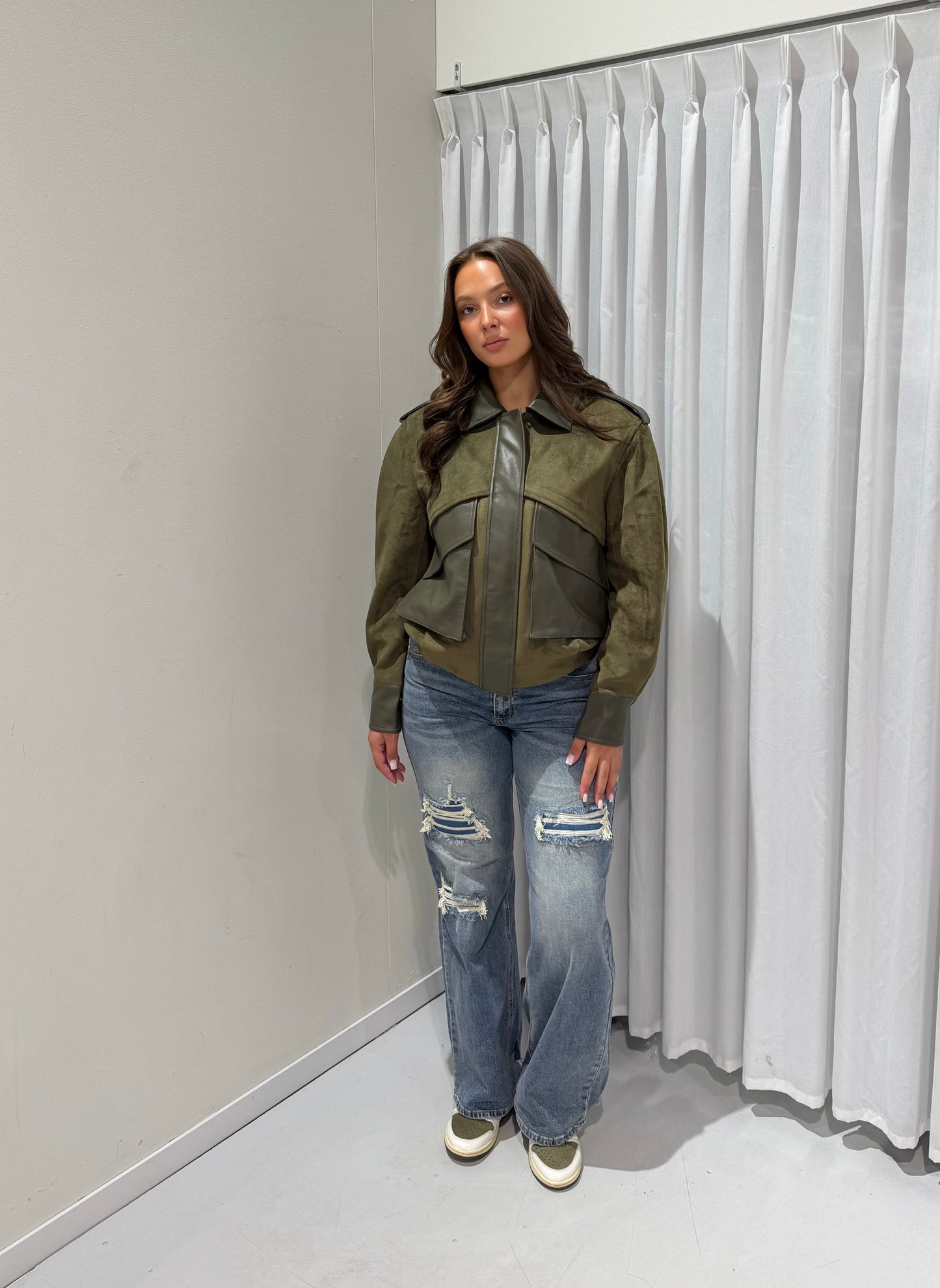 Frances jacket green