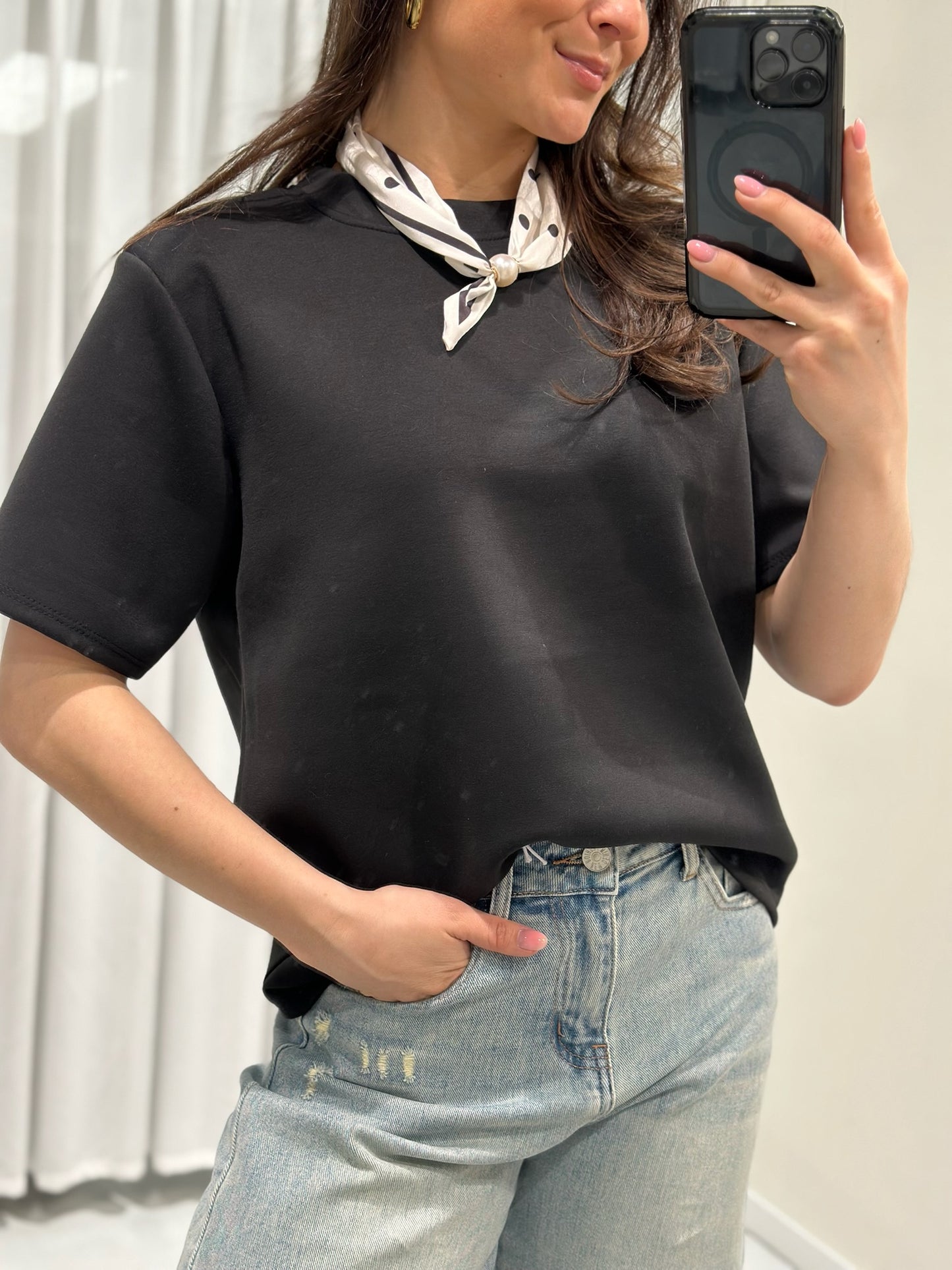 Solange top black
