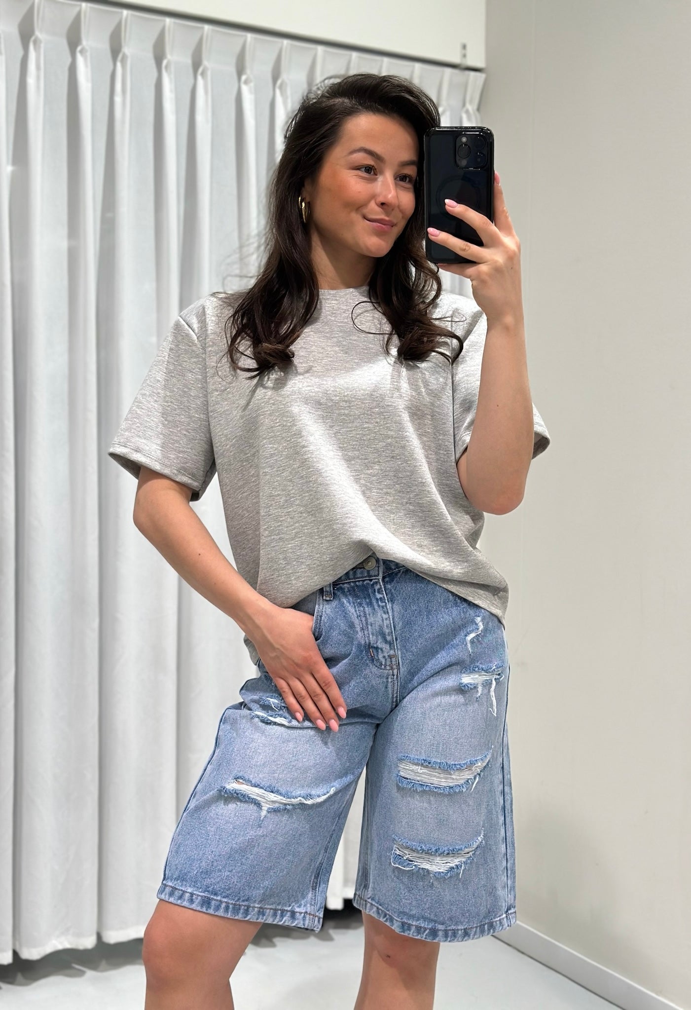 Solange top grey