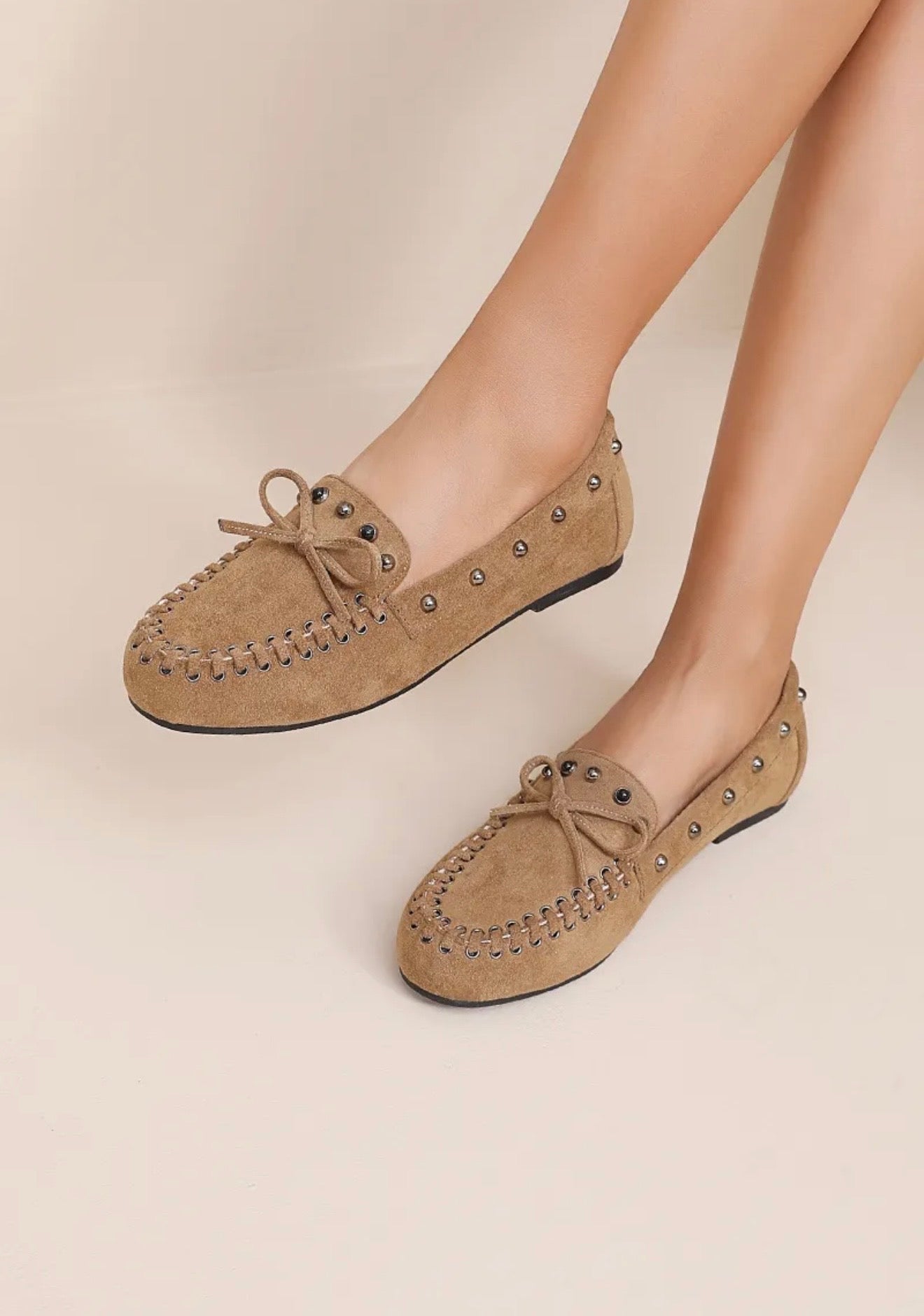 Gigi mocassins camel