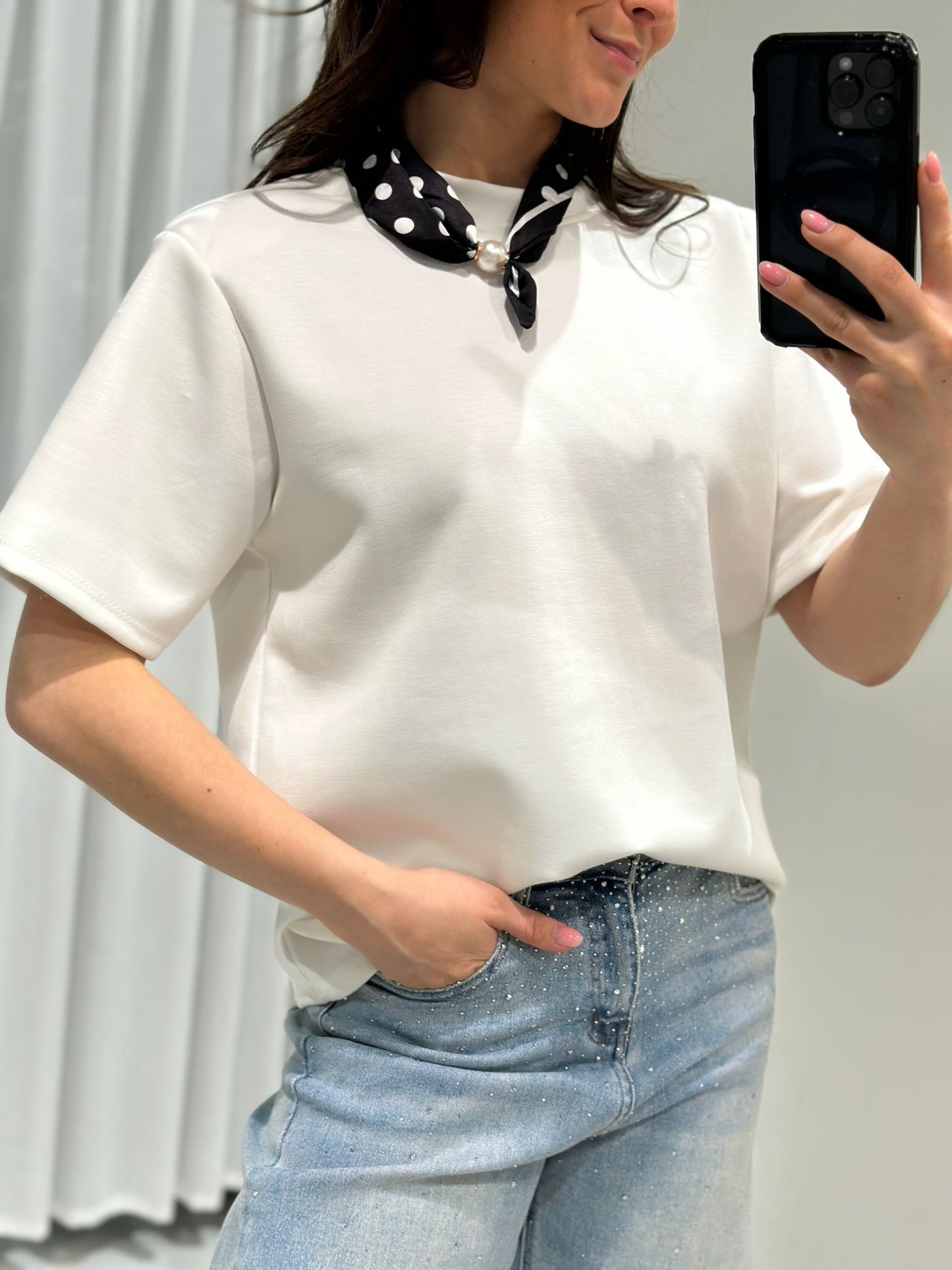 Solange top white