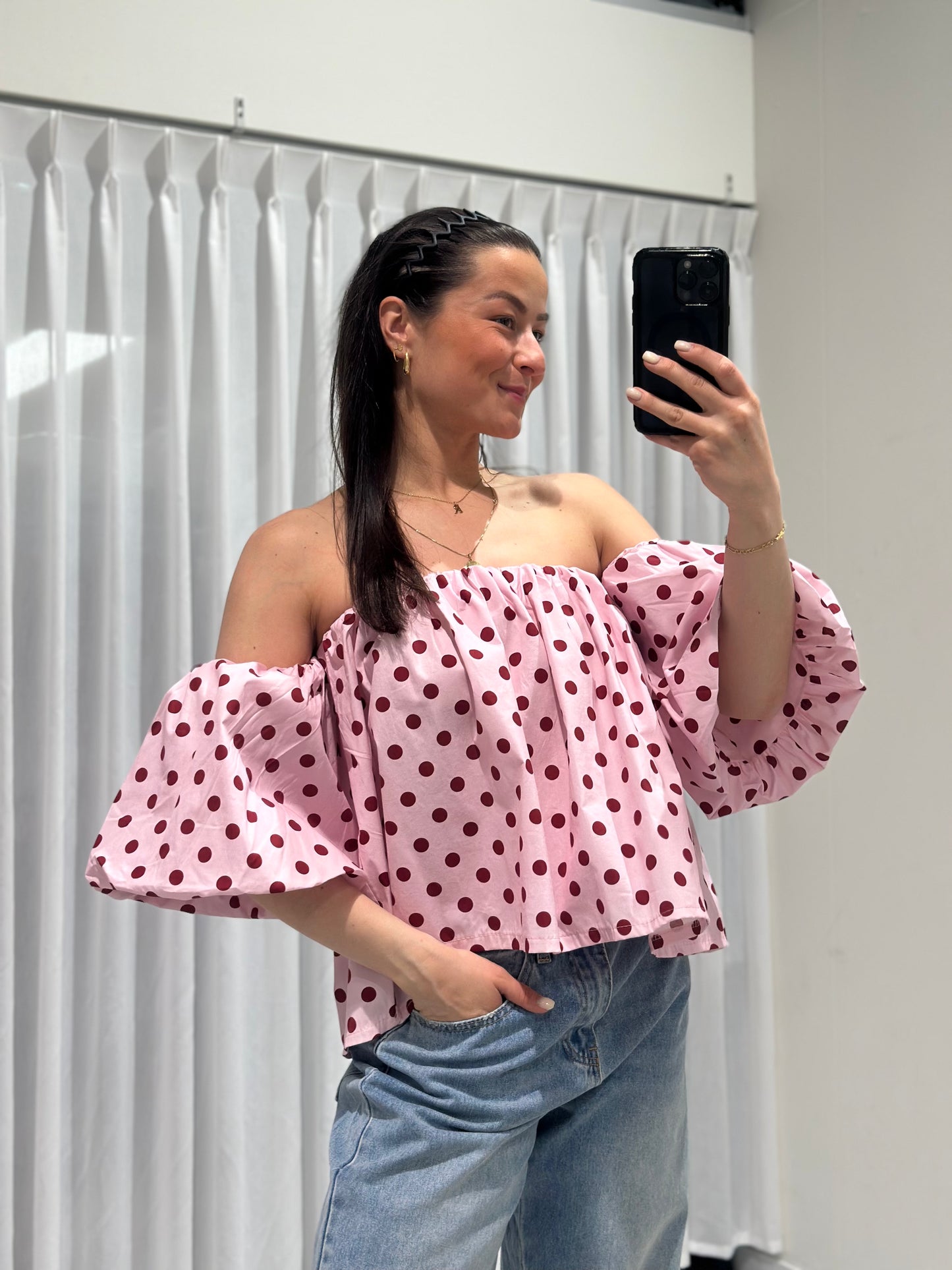 Zara top pink