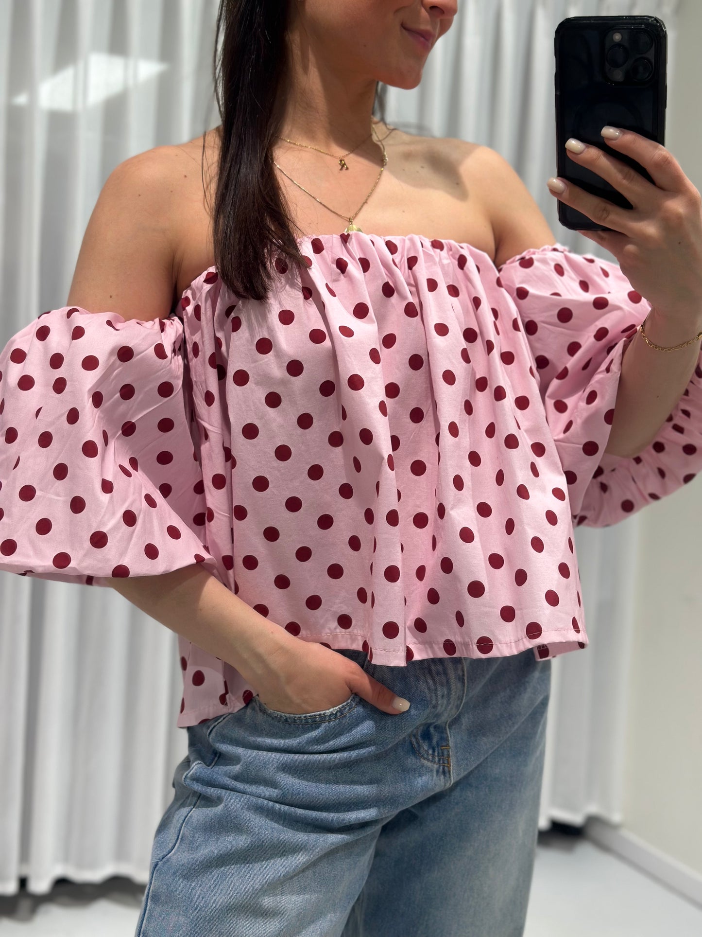 Zara top pink