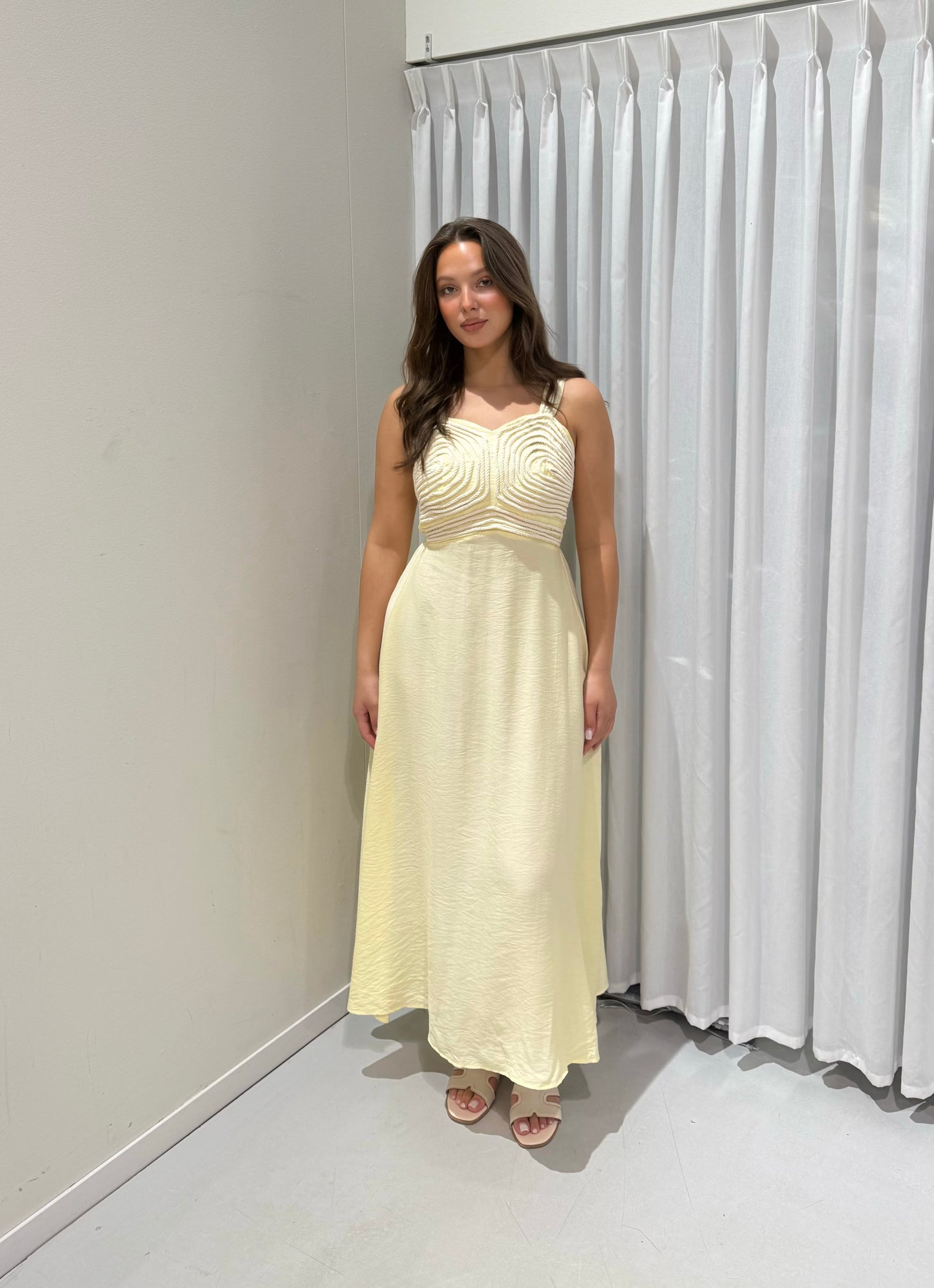 Ezra dress yellow