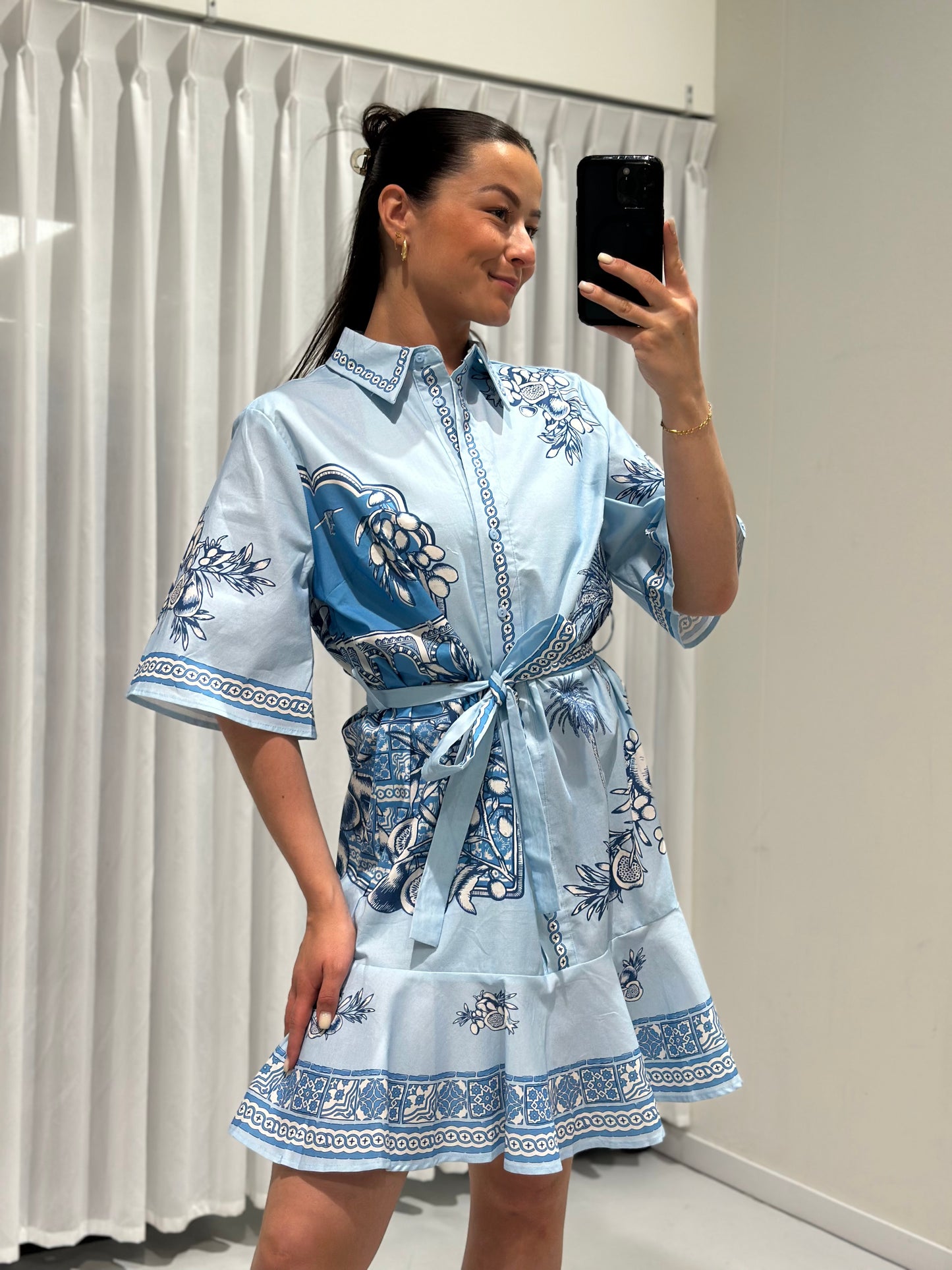 Mona dress blue