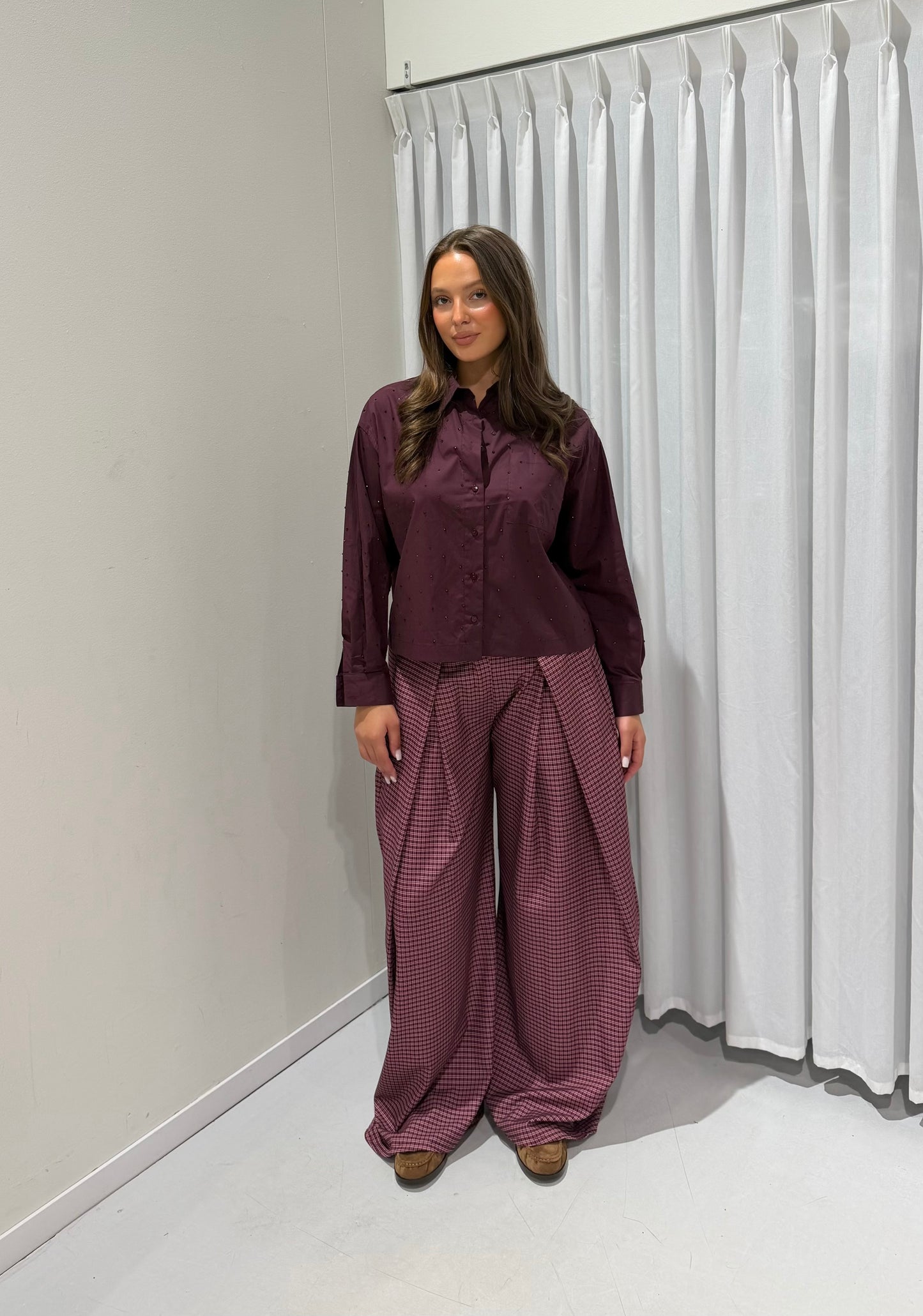 Aiza pants burgundy