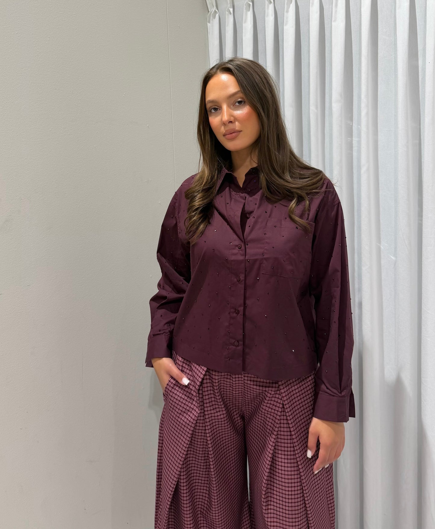 Saba blouse burgundy
