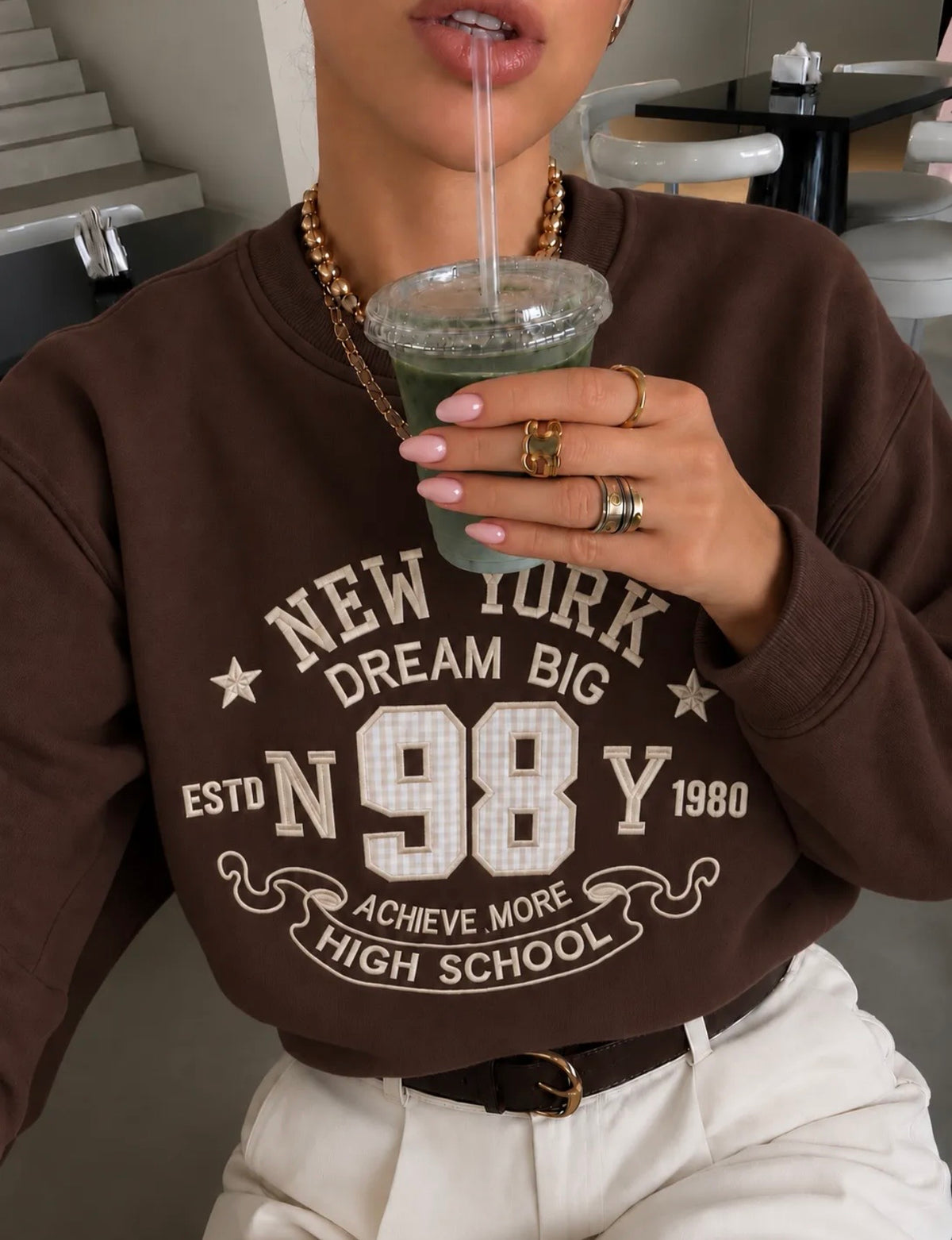 Amany sweater brown