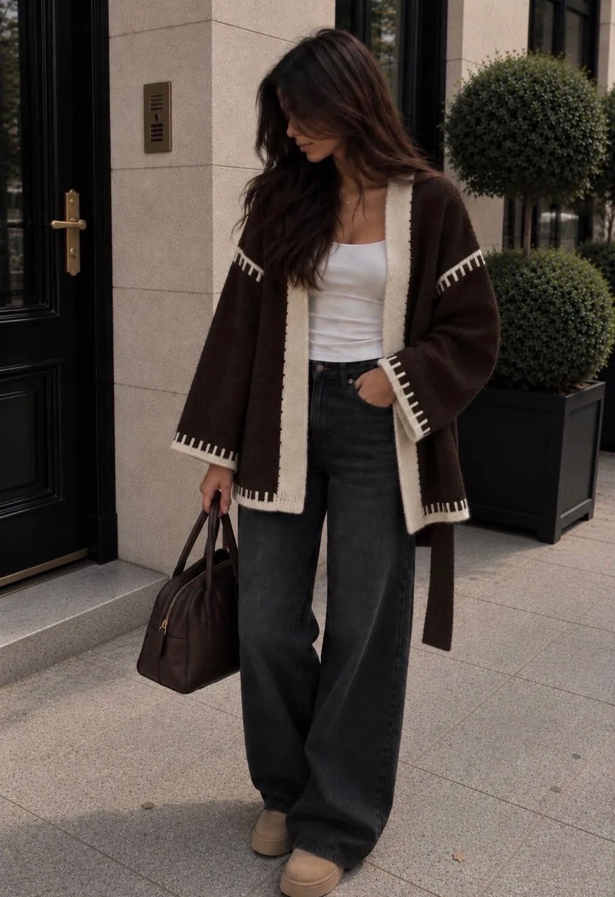 Molly vest brown