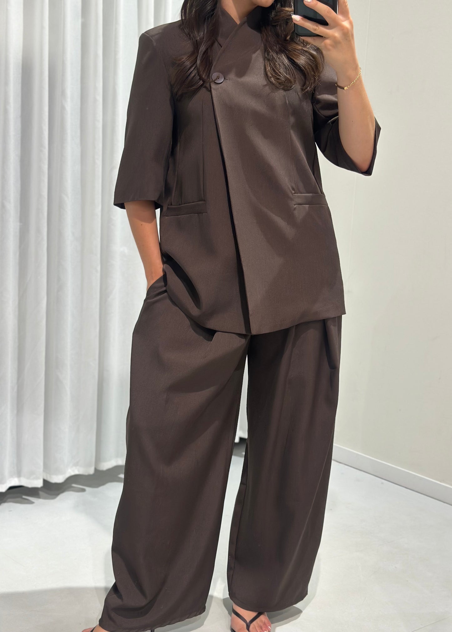 Elvo 2 piece set brown