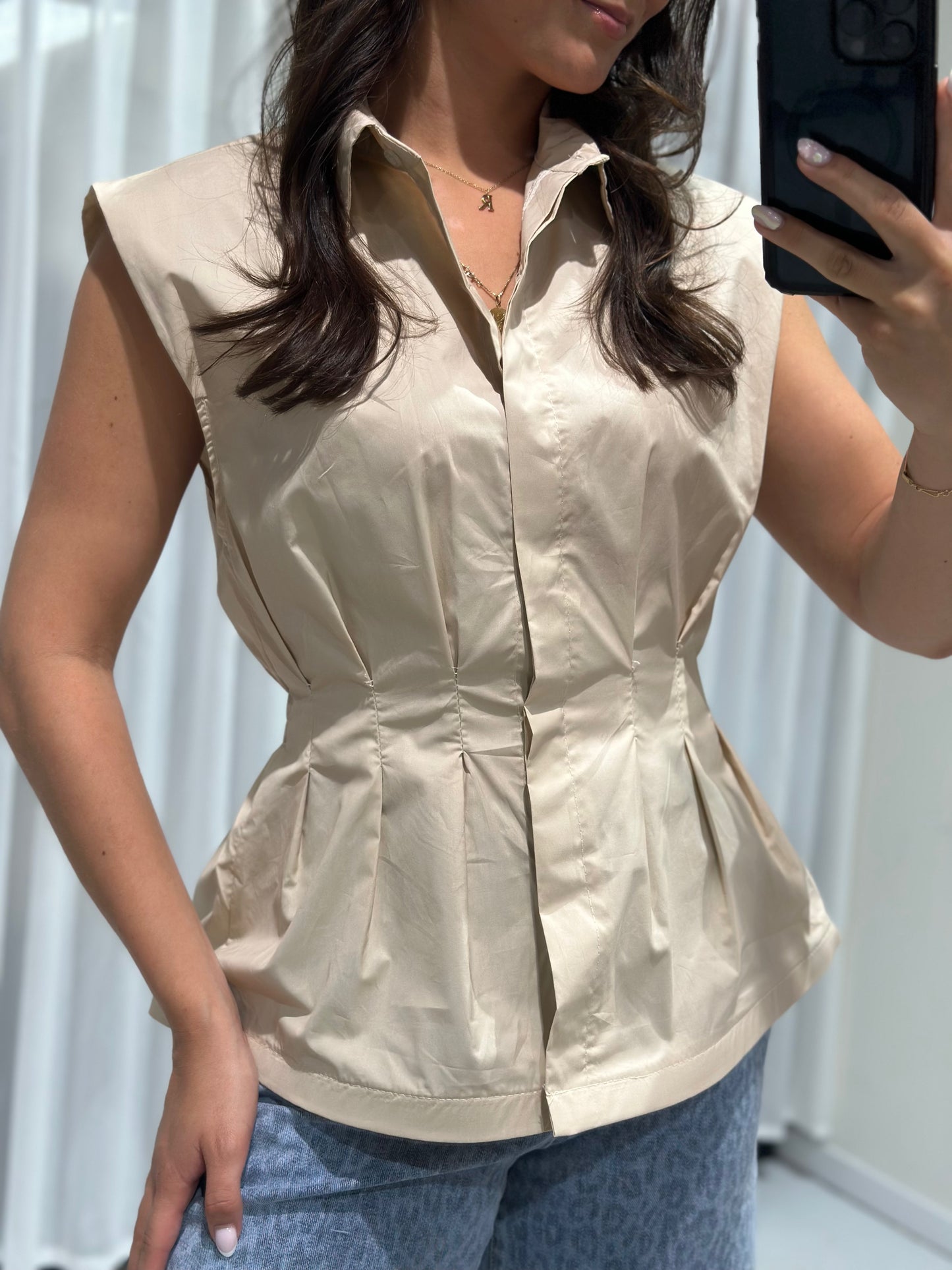 Elix top beige