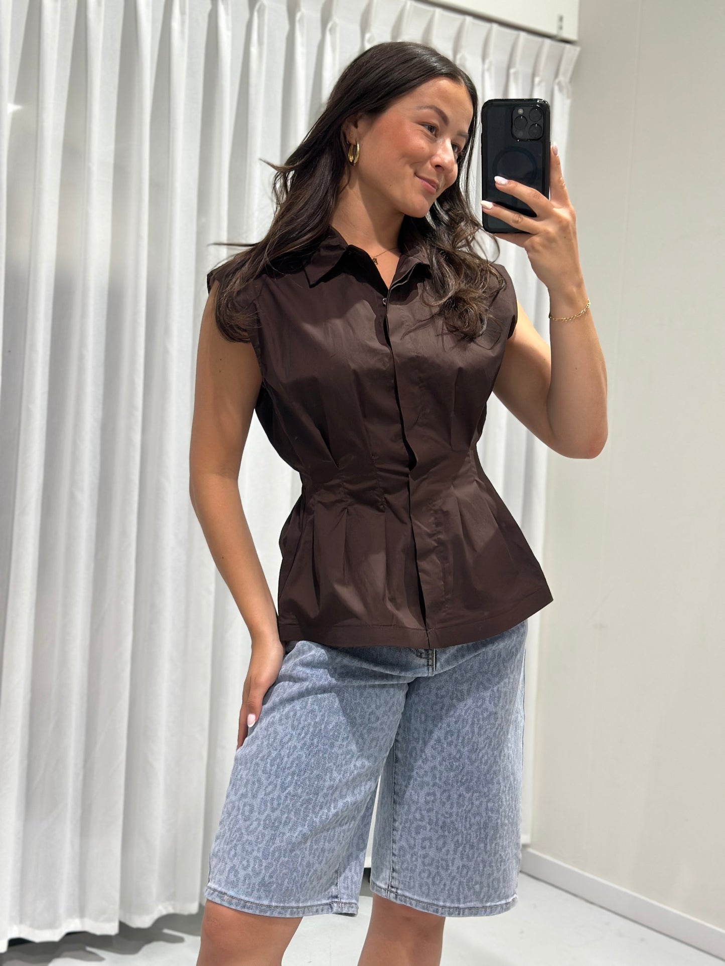 Elix top brown