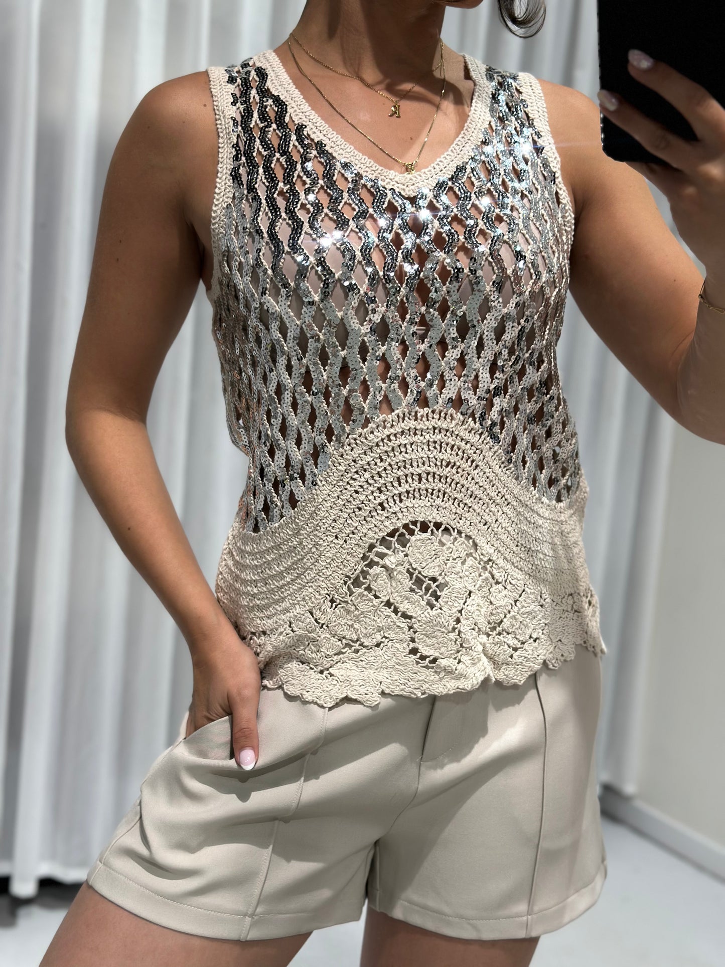 Juno top beige